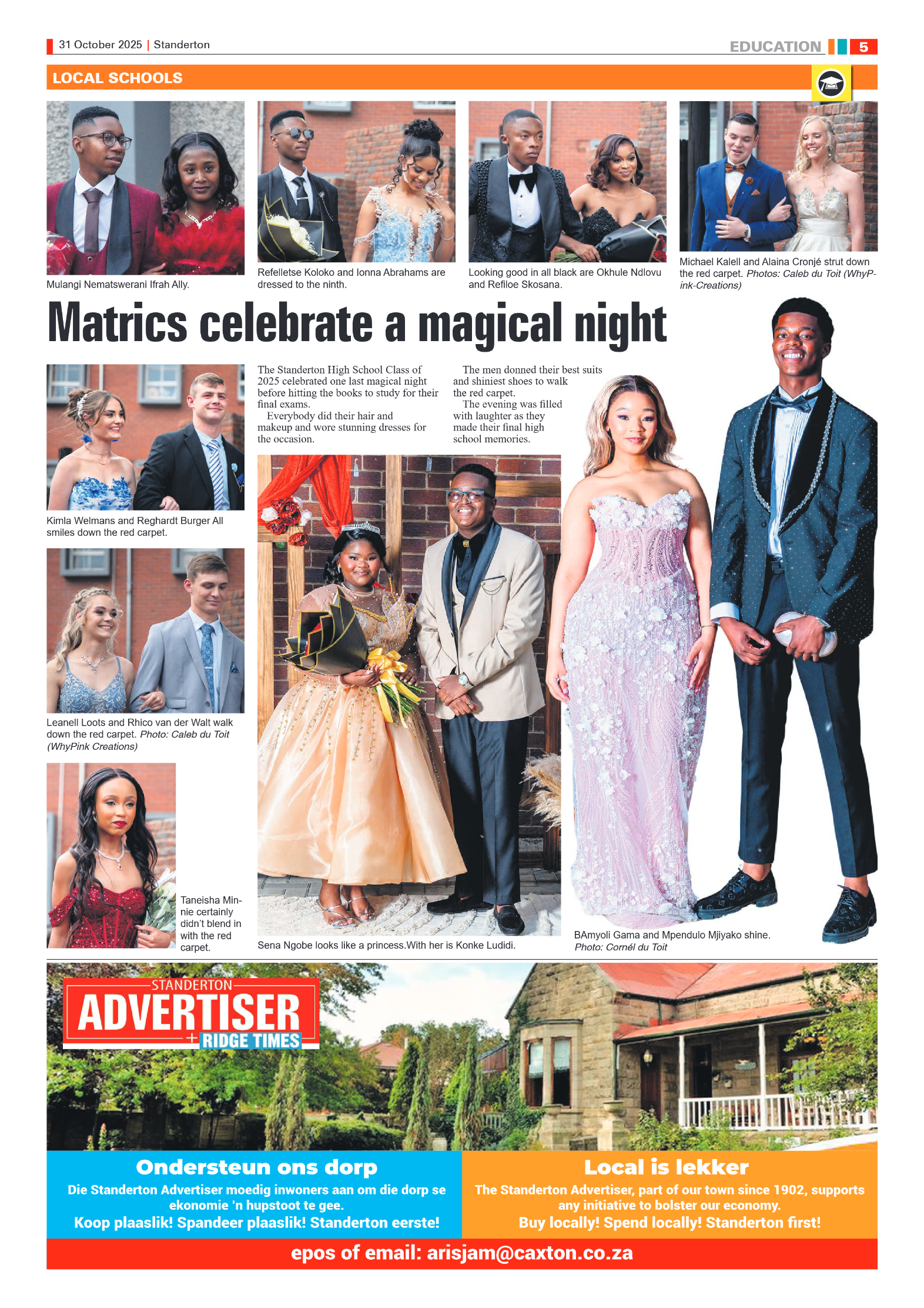 Standerton Advertiser 31 October 2025 page 5