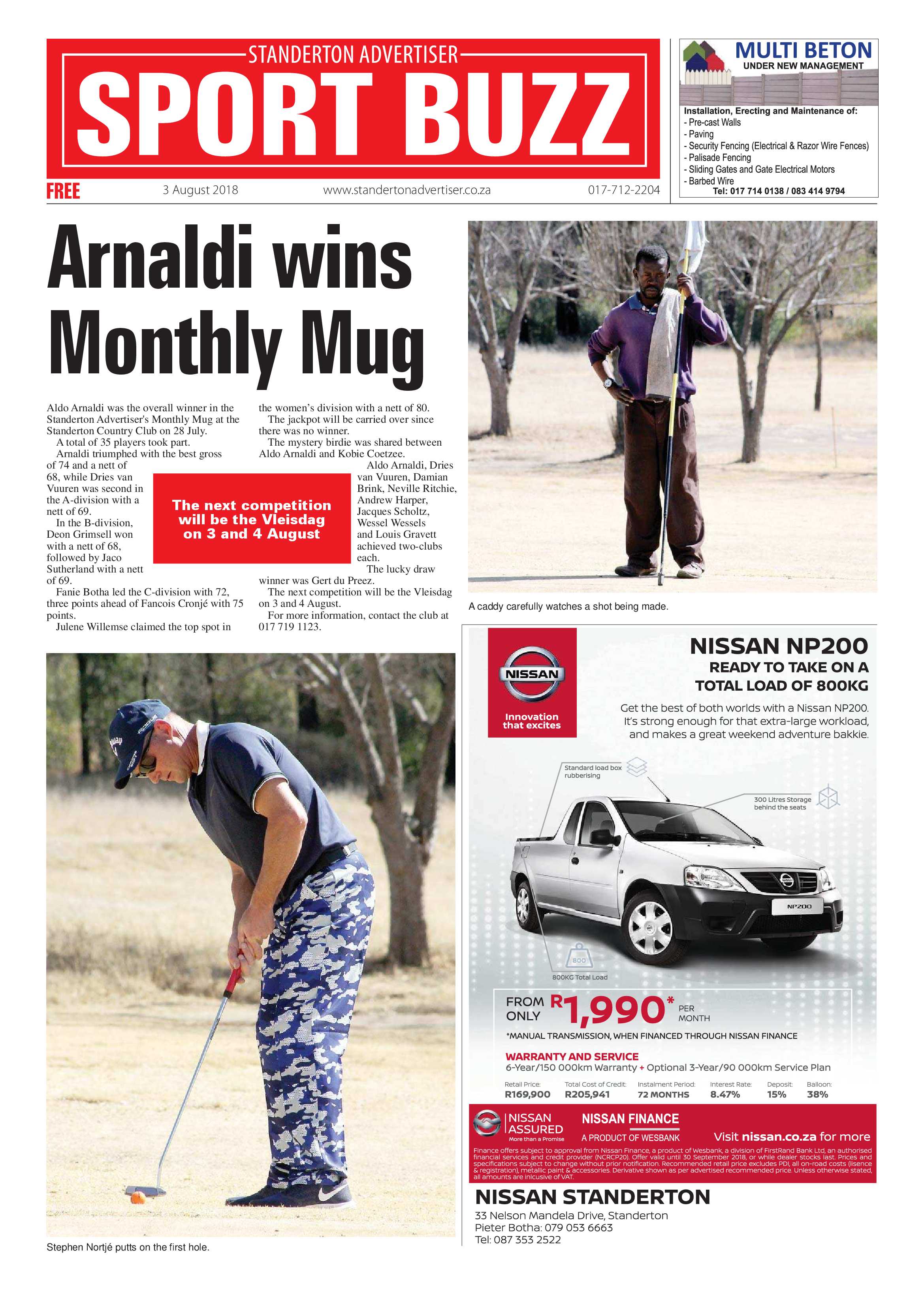 Standerton Advertiser 3 August 2018 page 12