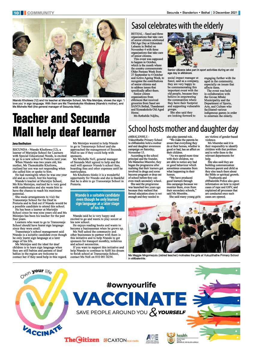Standerton Advertiser 3 December 2021 page 10
