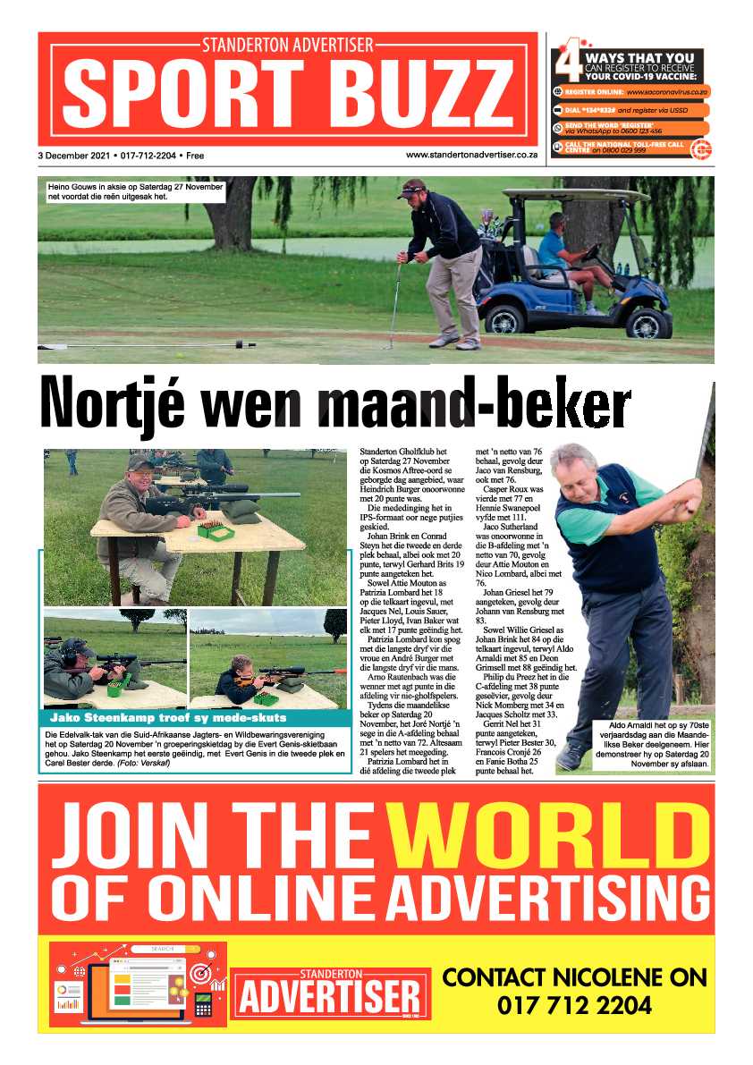 Standerton Advertiser 3 December 2021 page 16