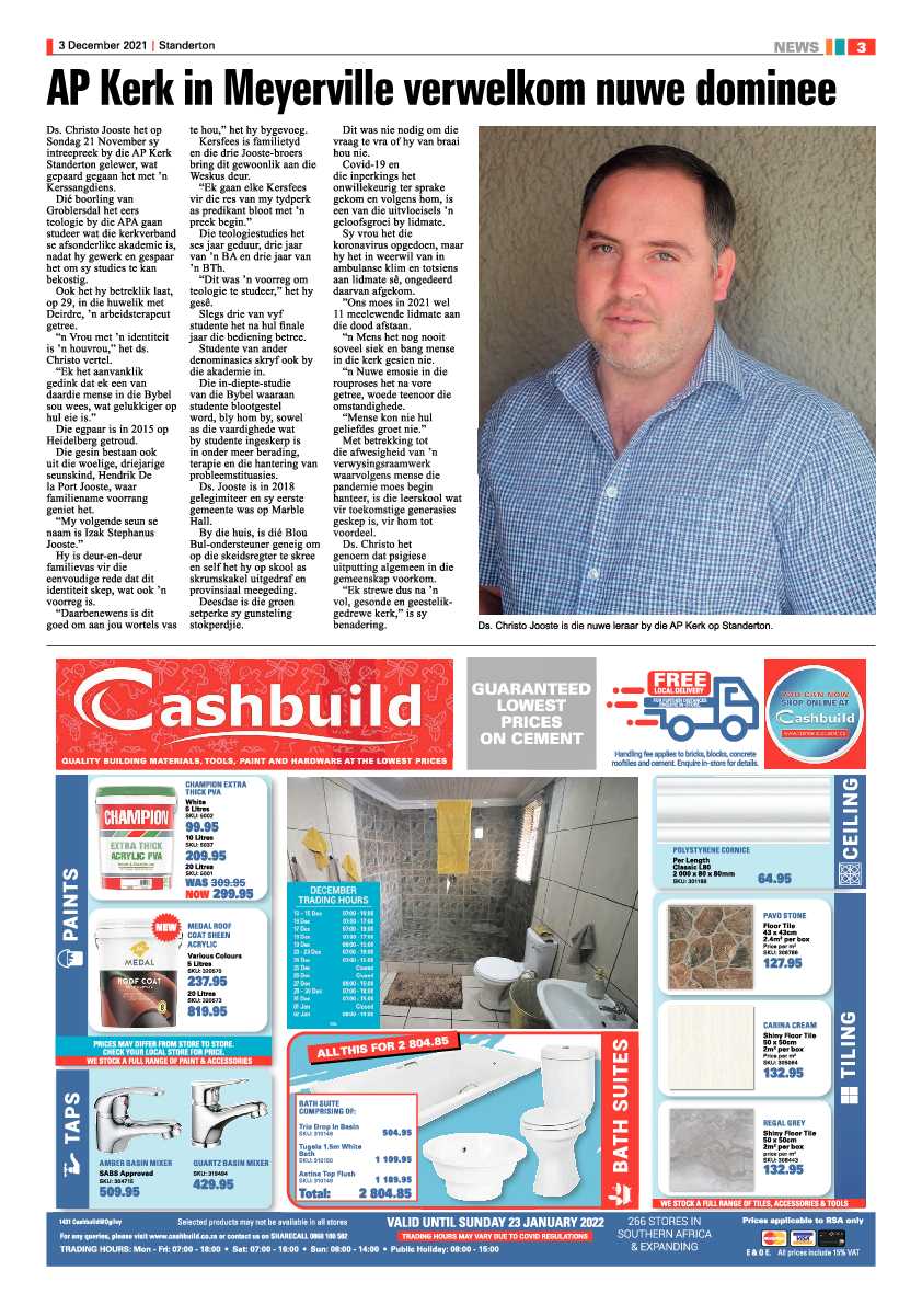Standerton Advertiser 3 December 2021 page 3