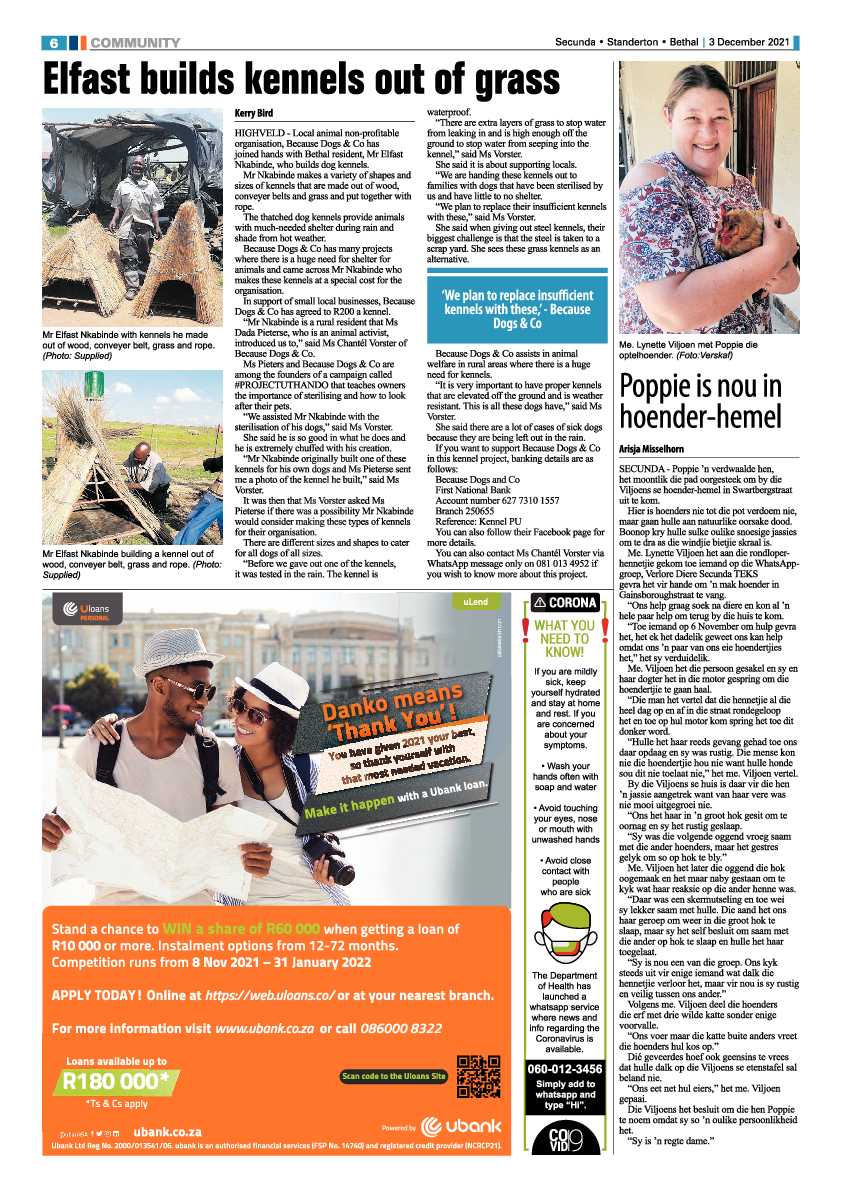 Standerton Advertiser 3 December 2021 page 6