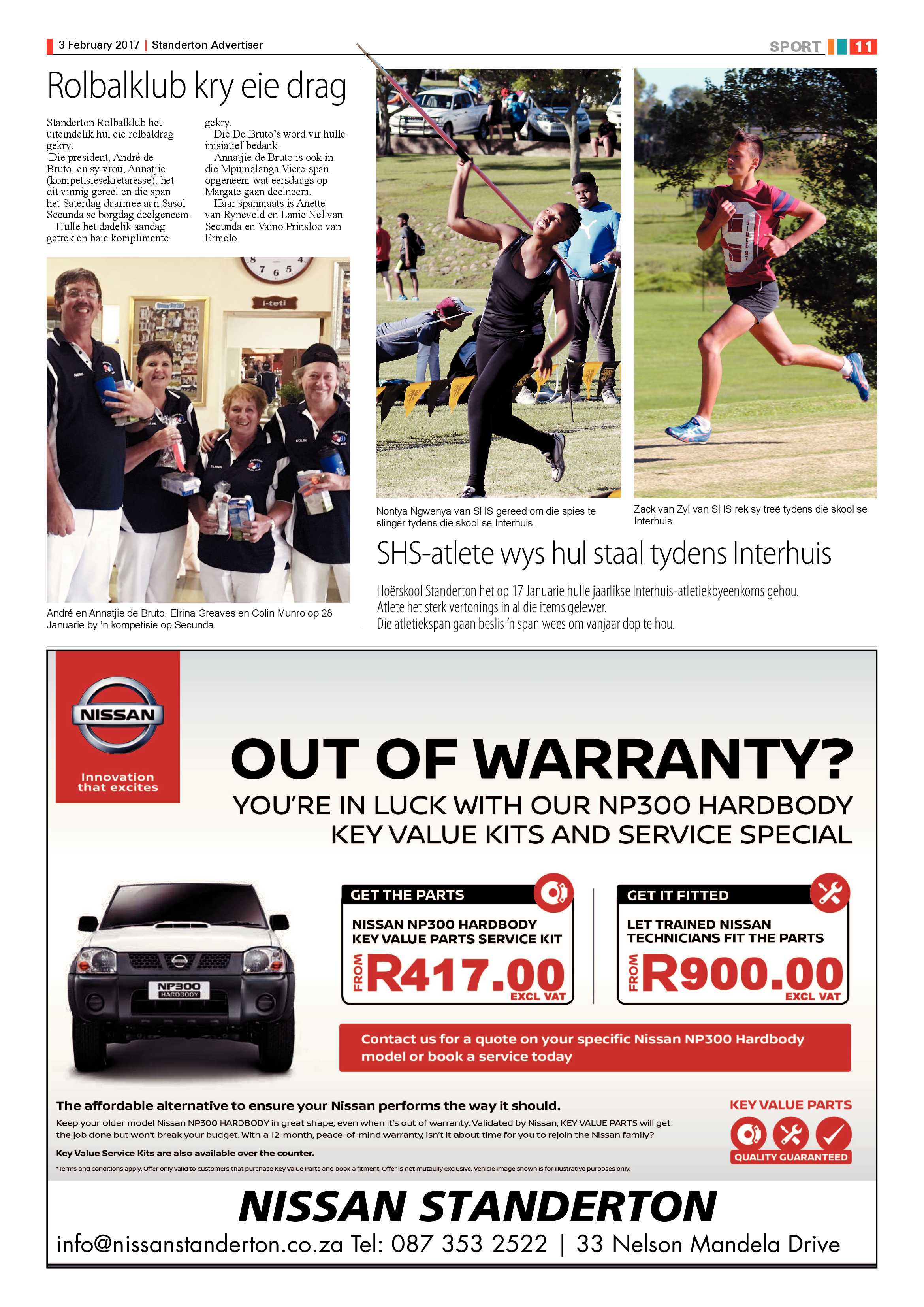 Standerton Advertiser 3 Februarie 2017 page 11