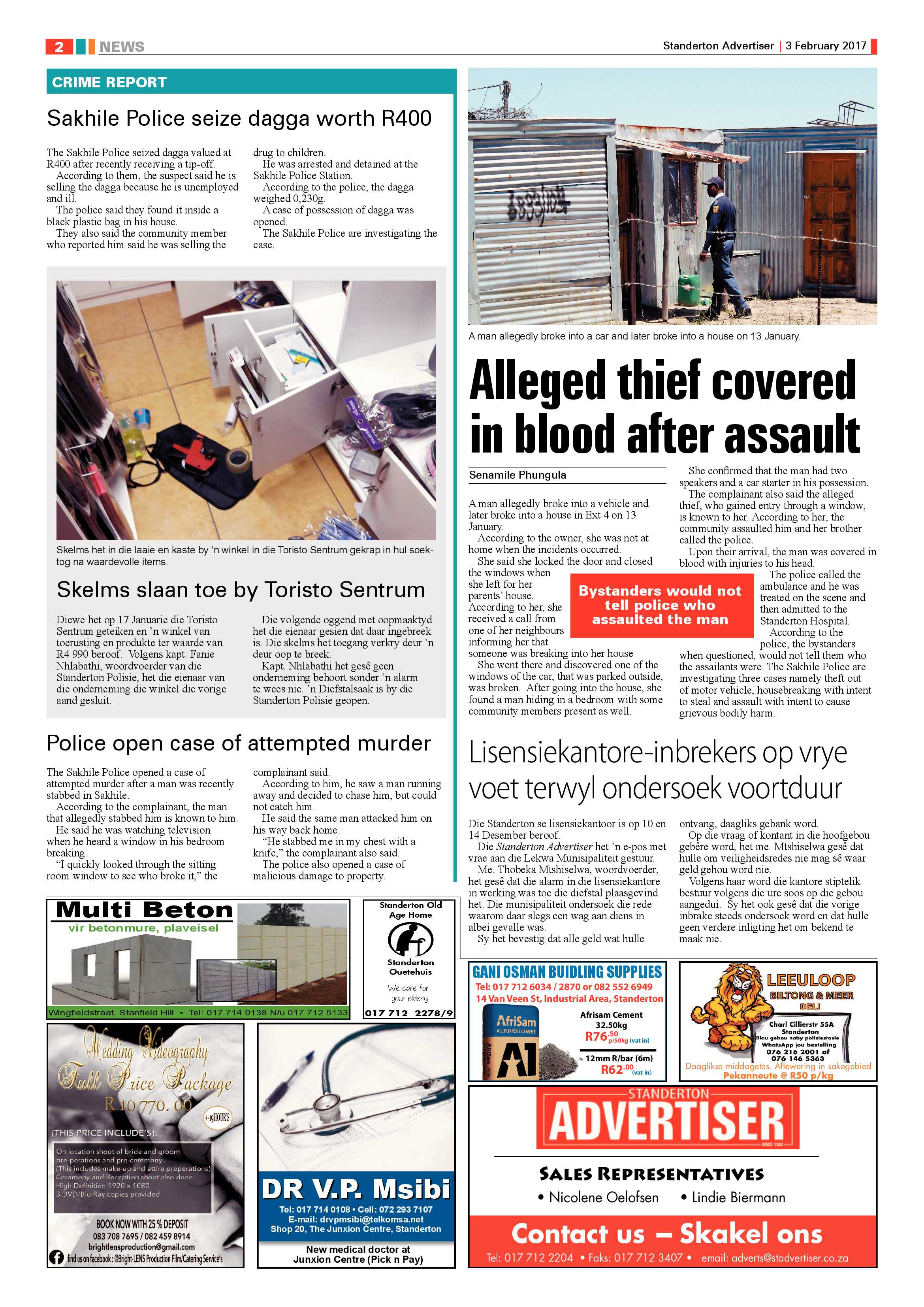 Standerton Advertiser 3 Februarie 2017 page 2