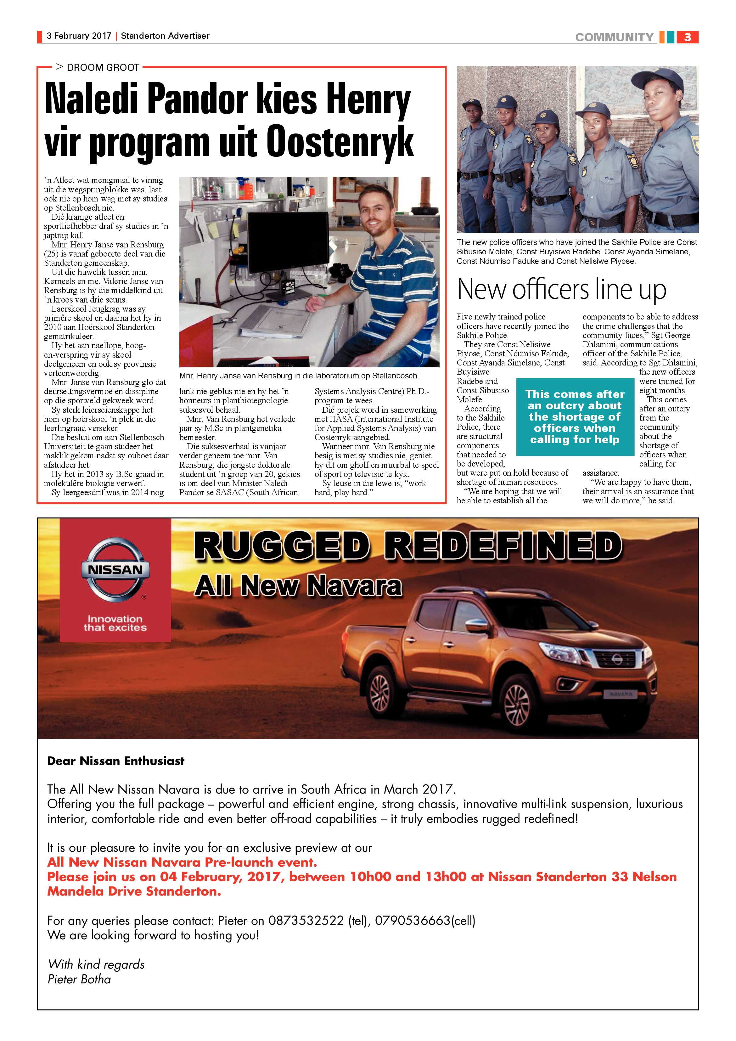 Standerton Advertiser 3 Februarie 2017 page 3