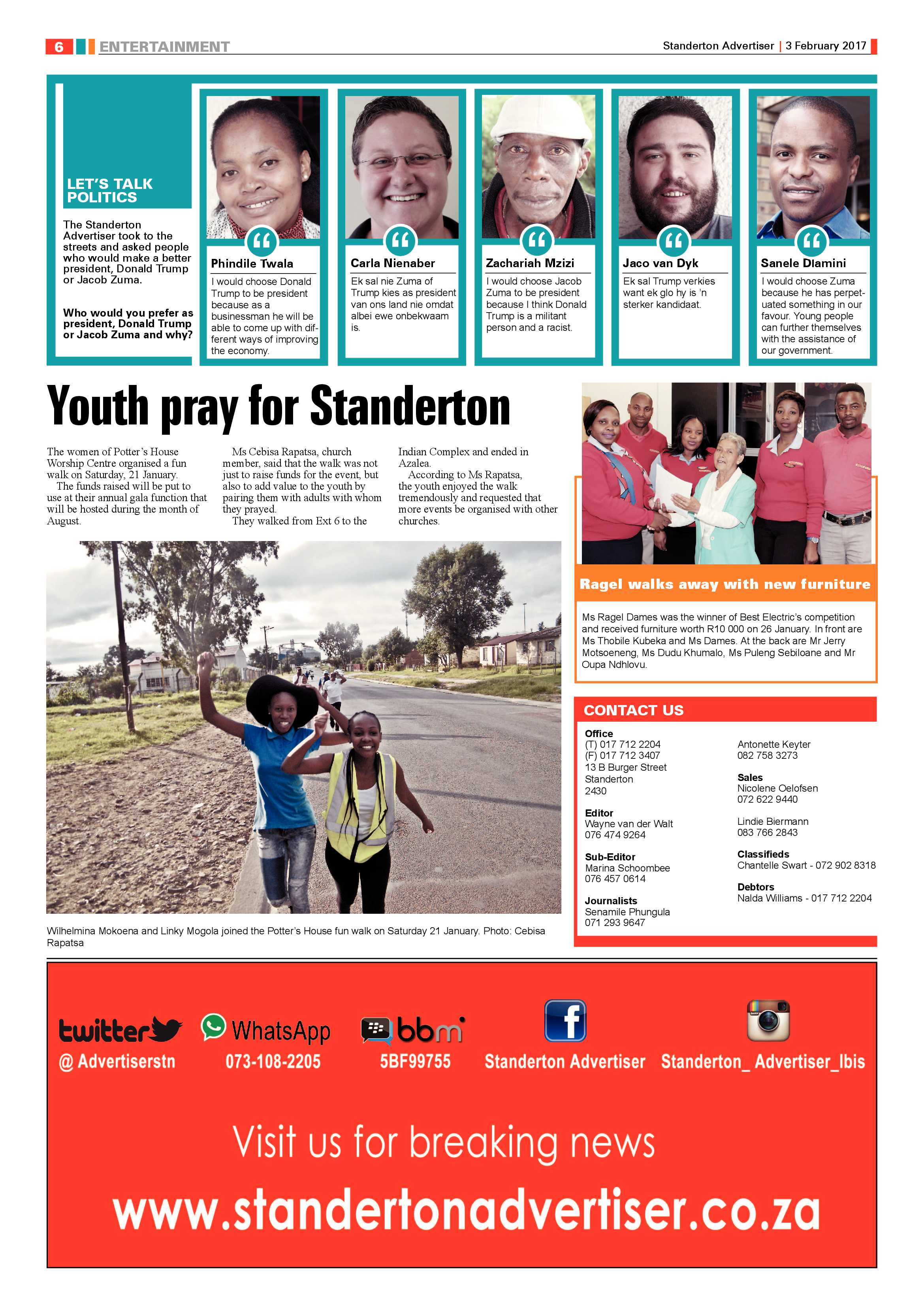 Standerton Advertiser 3 Februarie 2017 page 6