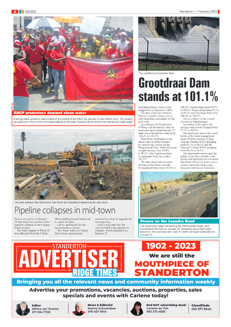 Standerton Advertiser 3 February 2023 page 4