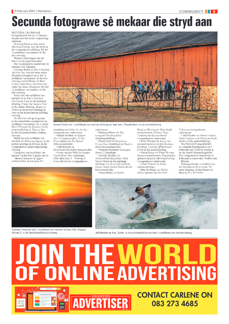 Standerton Advertiser 3 February 2023 page 5