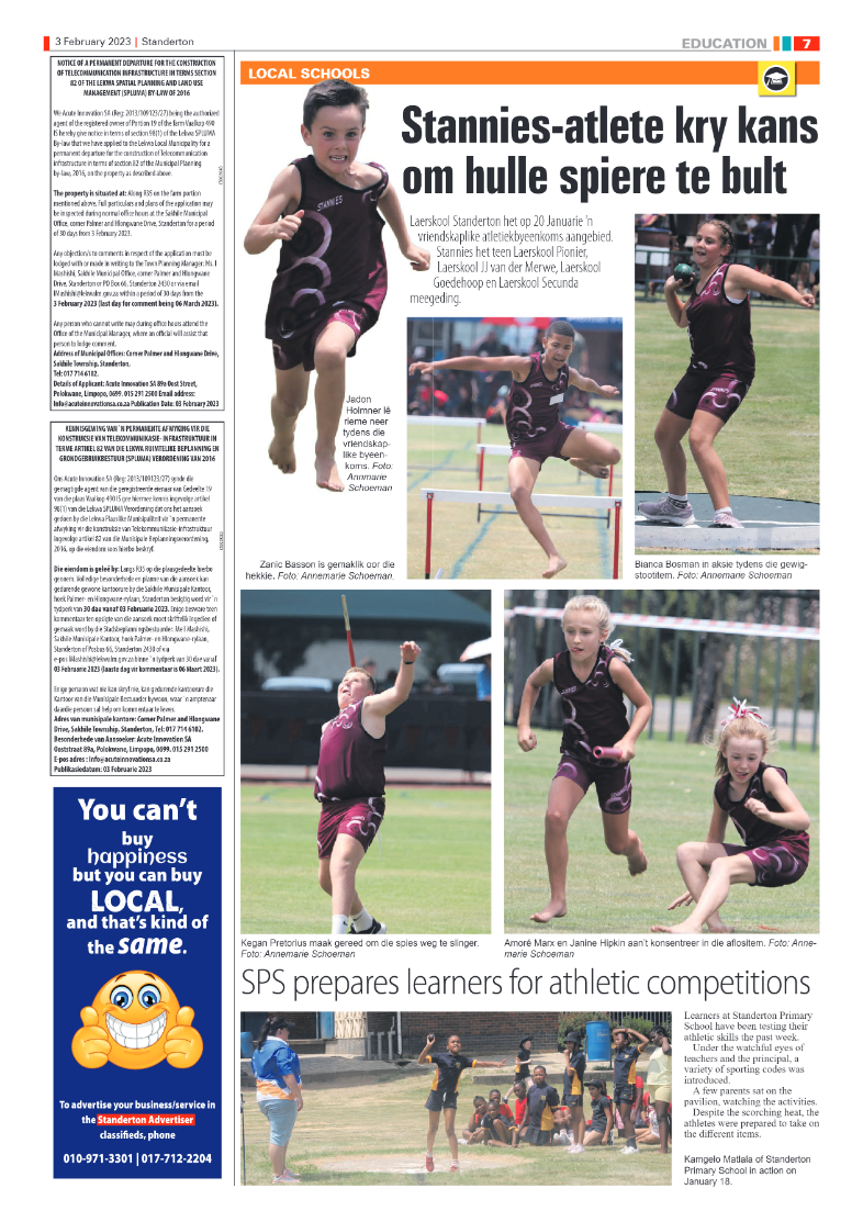 Standerton Advertiser 3 February 2023 page 7
