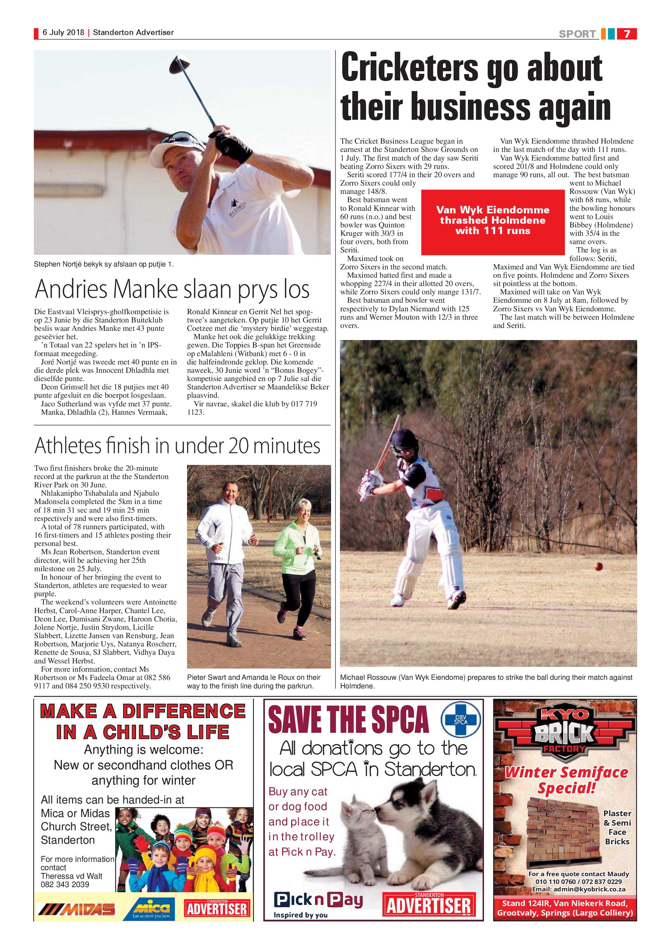 Standerton Advertiser 3 July 2018 page 7