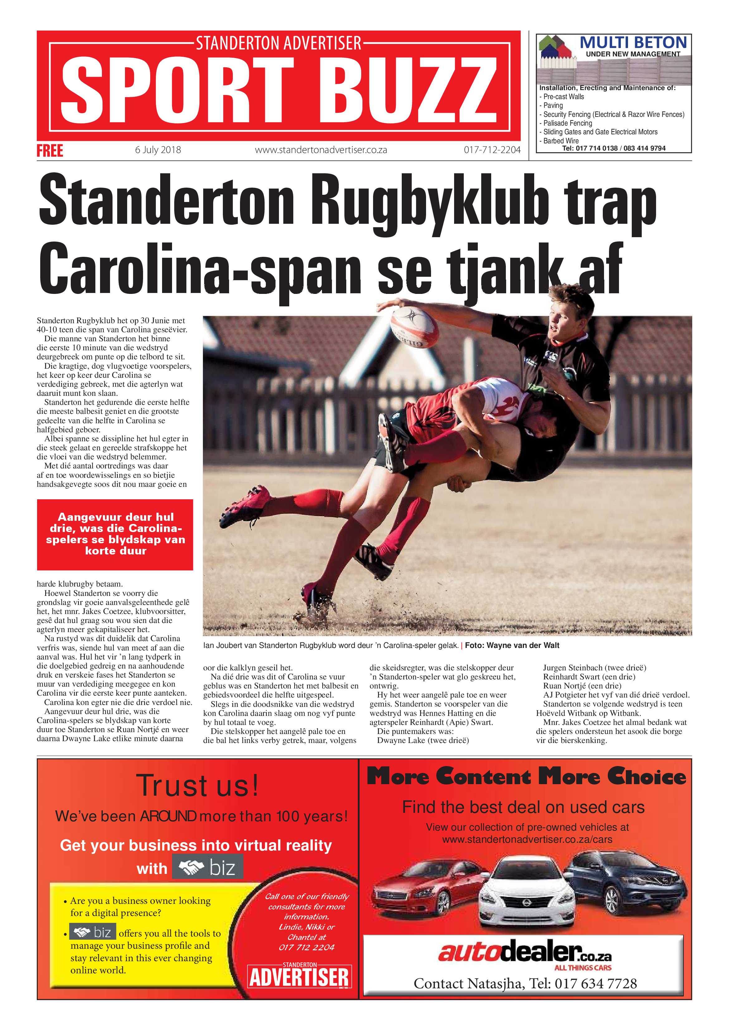 Standerton Advertiser 3 July 2018 page 8