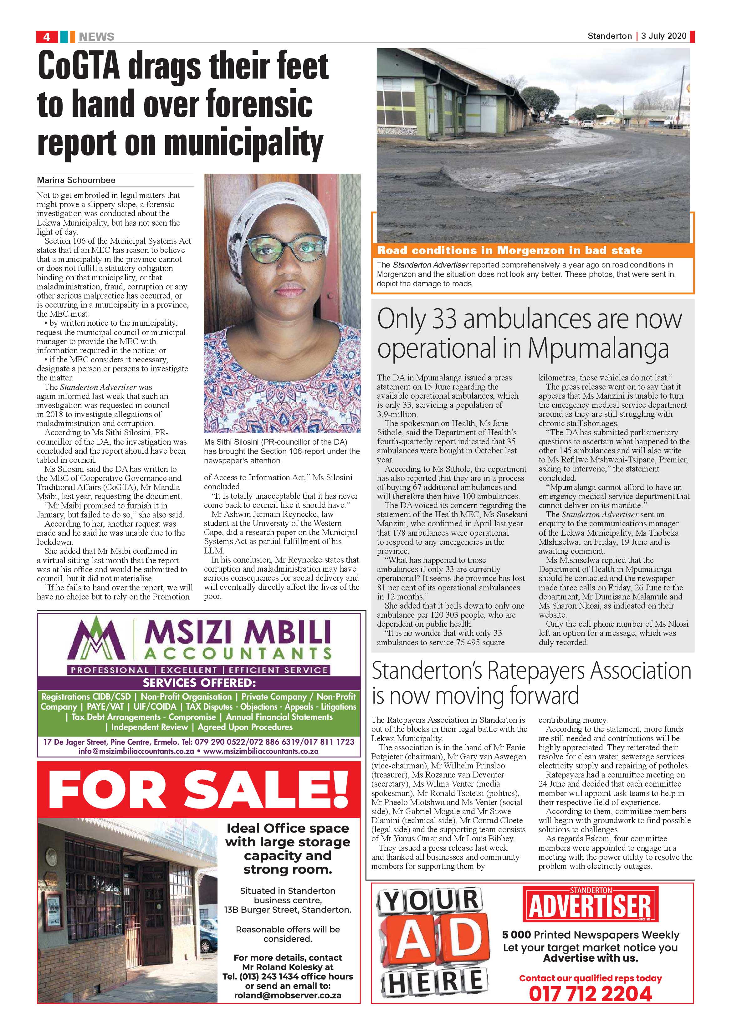 Standerton Advertiser 3 July 2020 page 4