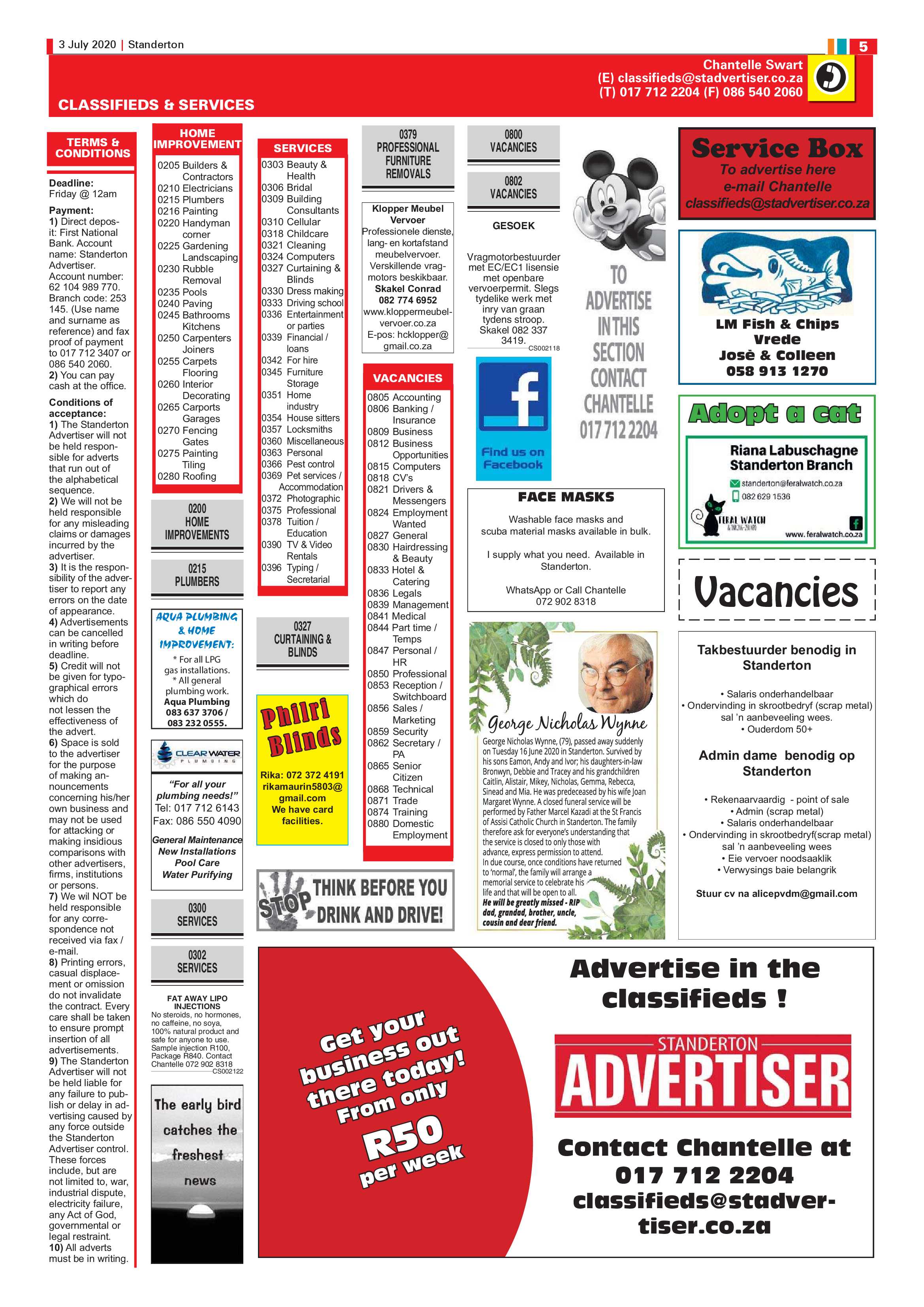 Standerton Advertiser 3 July 2020 page 5