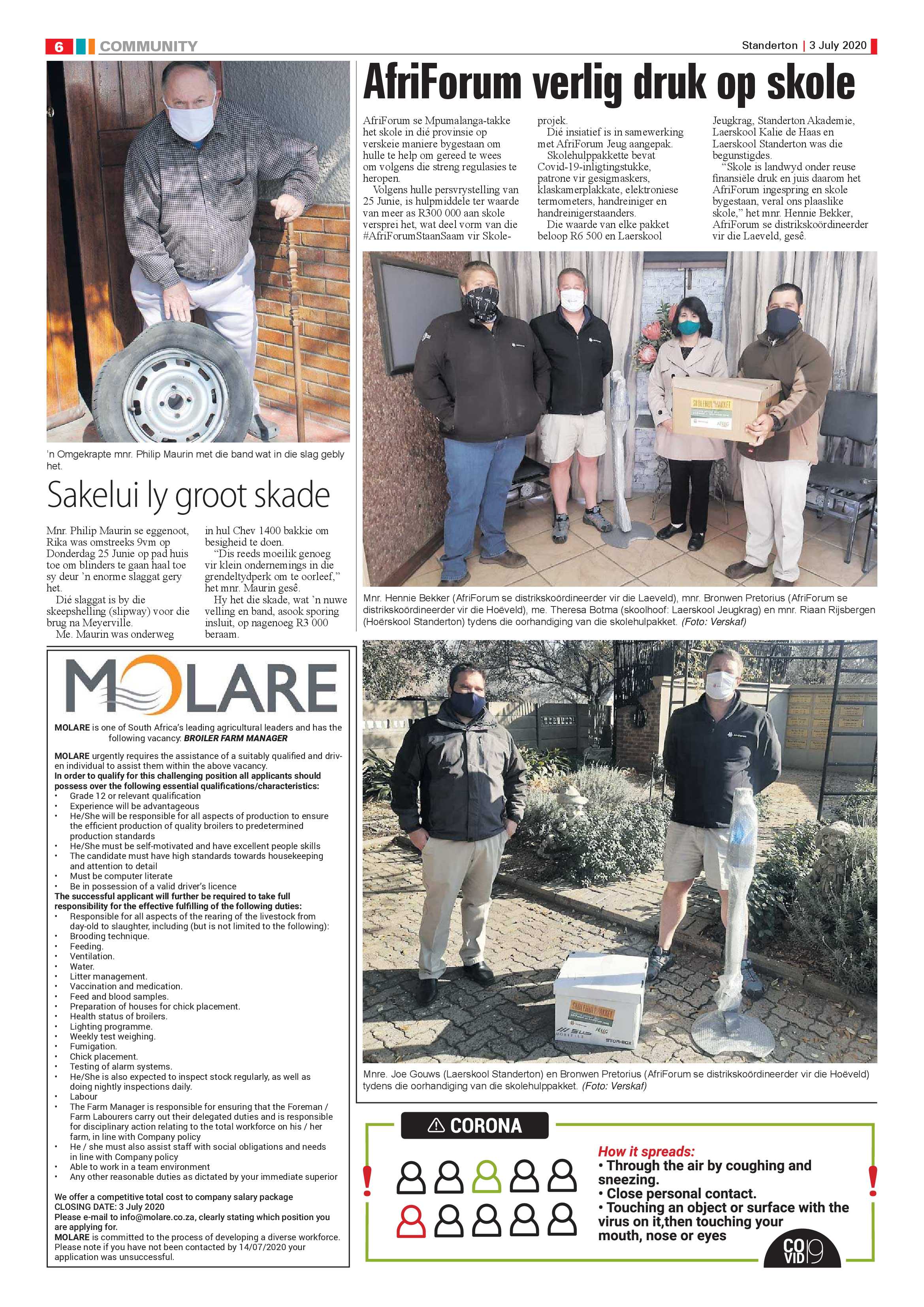 Standerton Advertiser 3 July 2020 page 6