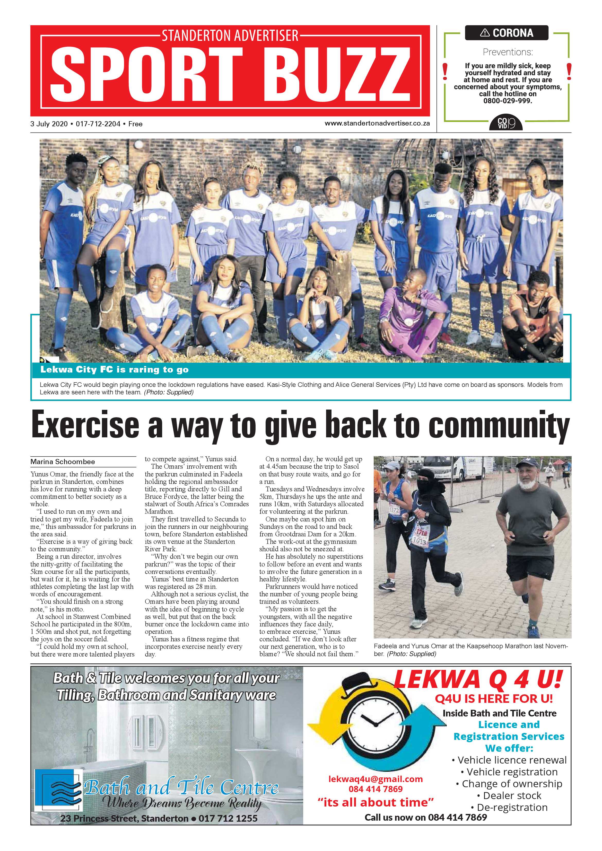 Standerton Advertiser 3 July 2020 page 8