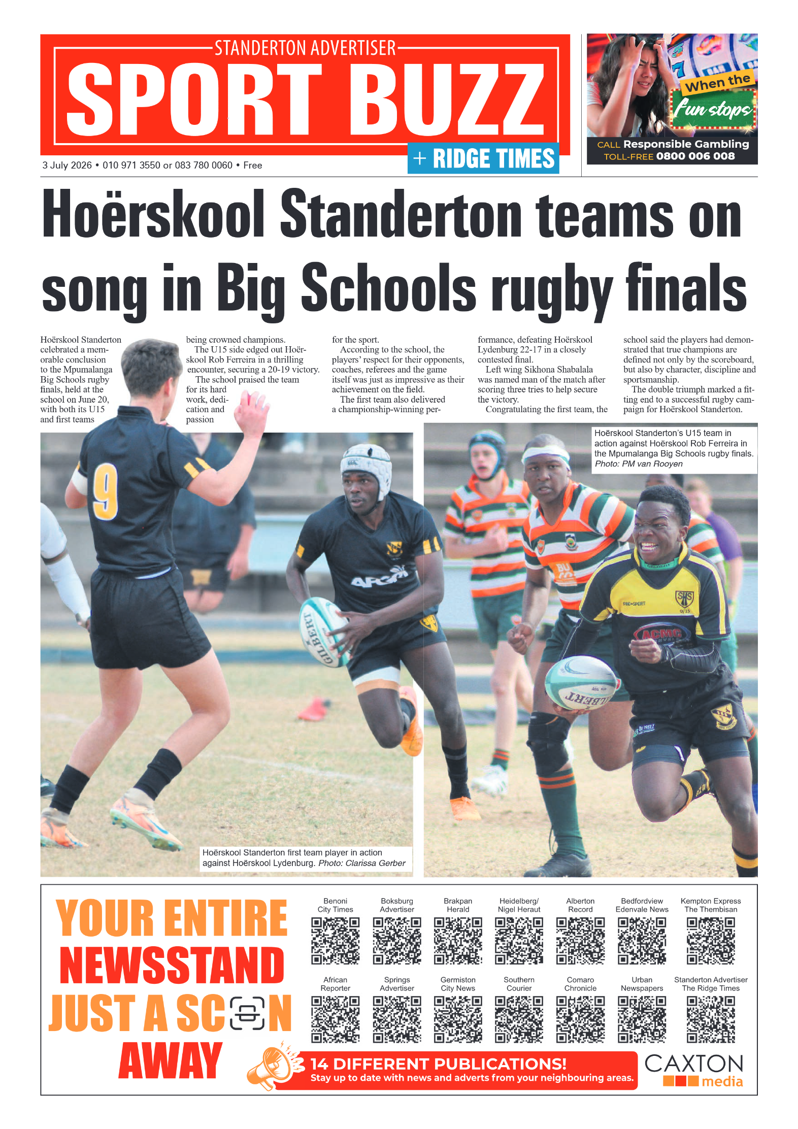 Standerton Advertiser 3 July 2026 page 12