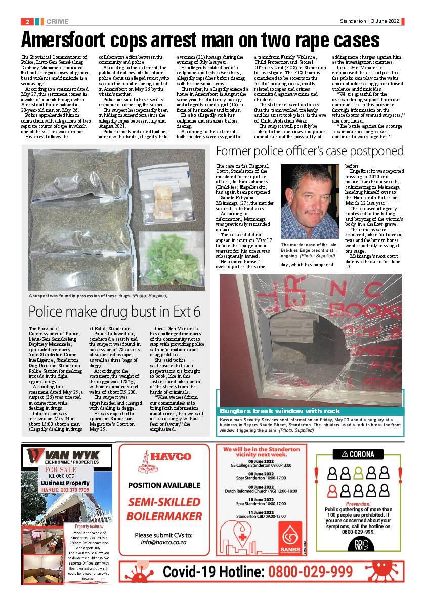 Standerton Advertiser 3 June 2022 page 2