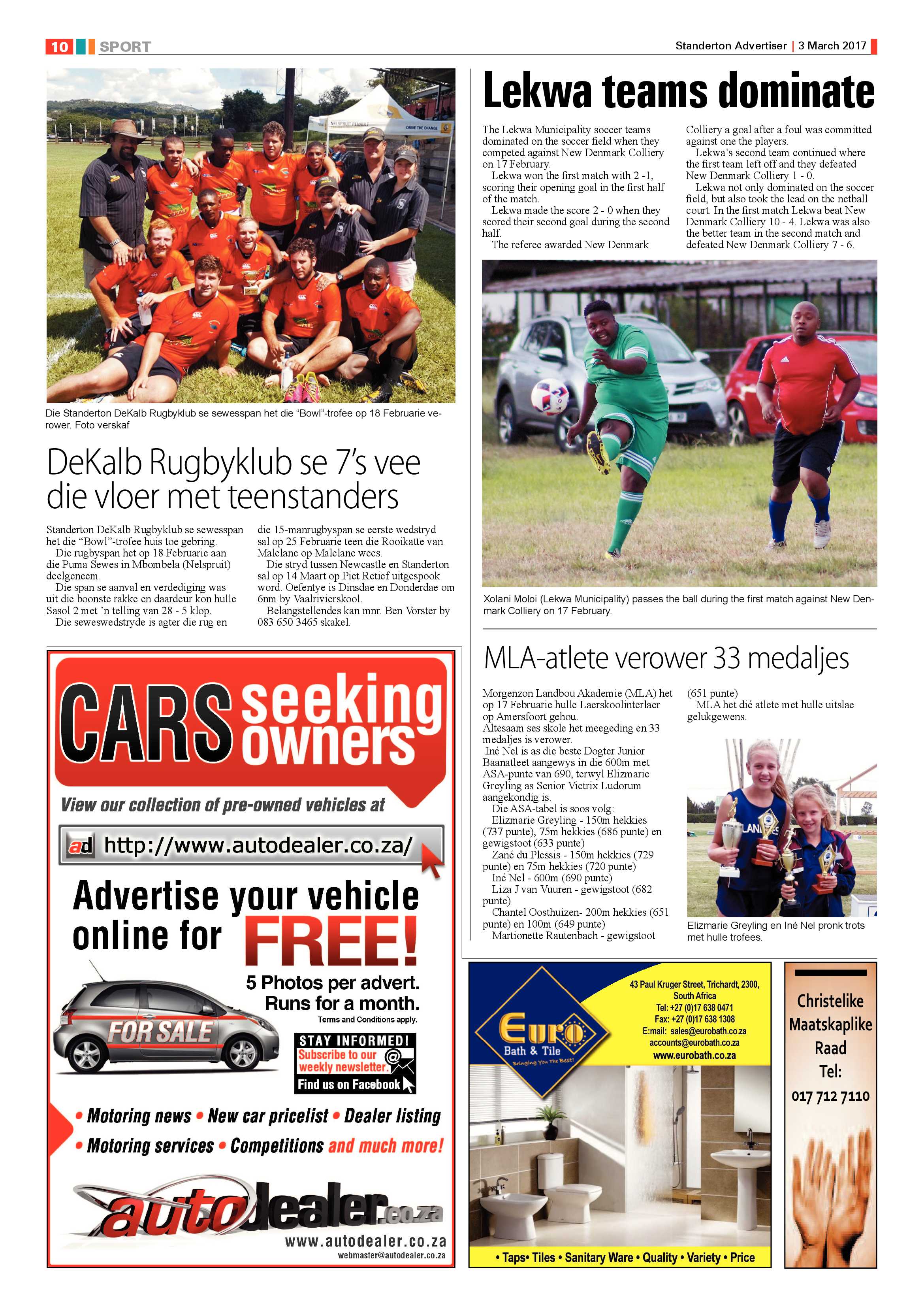 Standerton Advertiser 3 Maart 2017 page 10