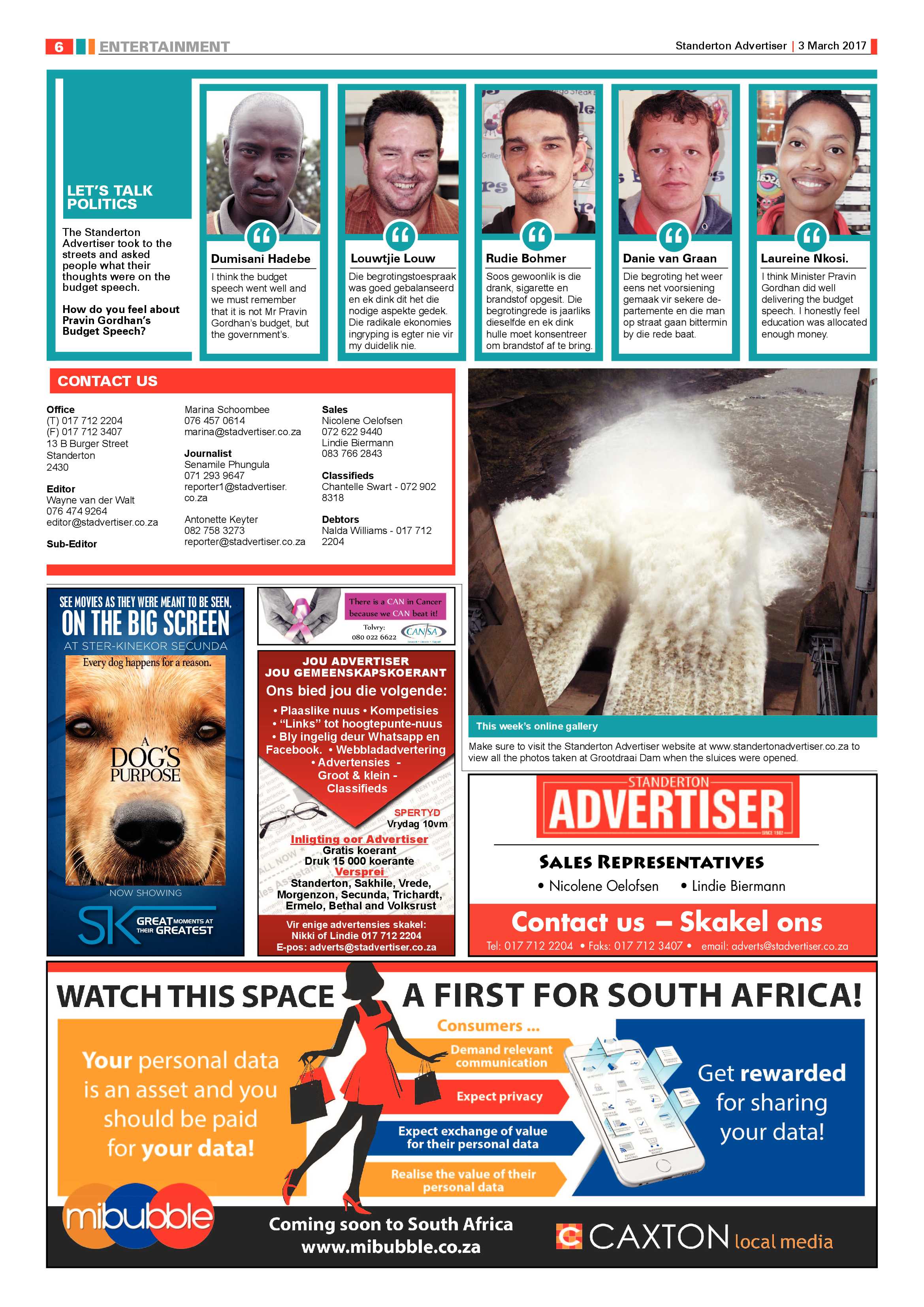 Standerton Advertiser 3 Maart 2017 page 6