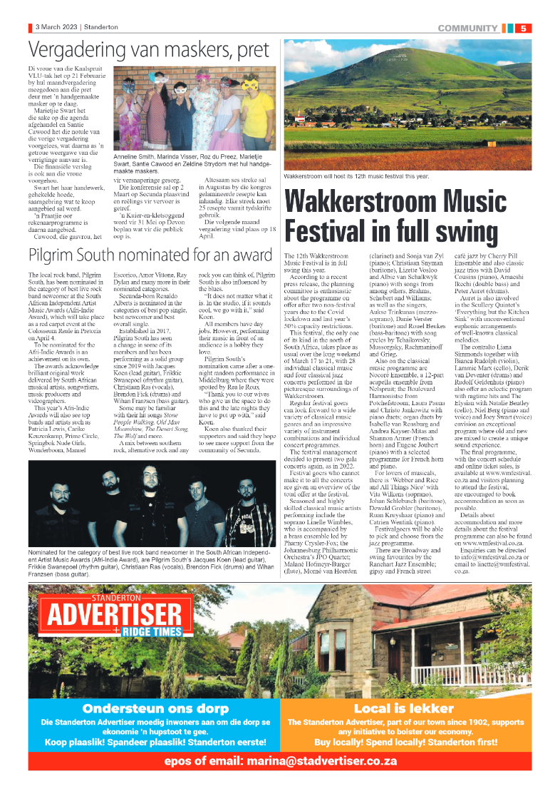 Standerton Advertiser 3 March 2023 page 5