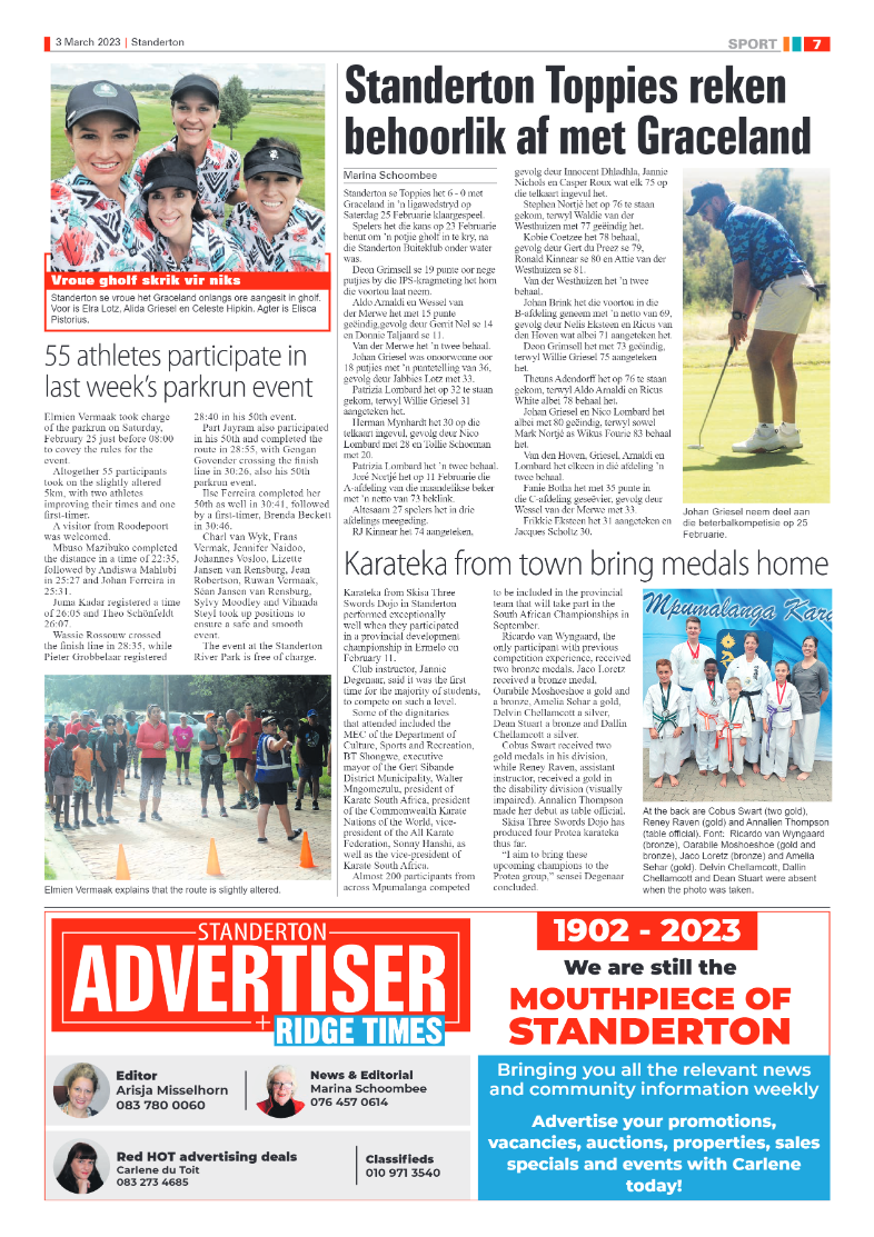 Standerton Advertiser 3 March 2023 page 7