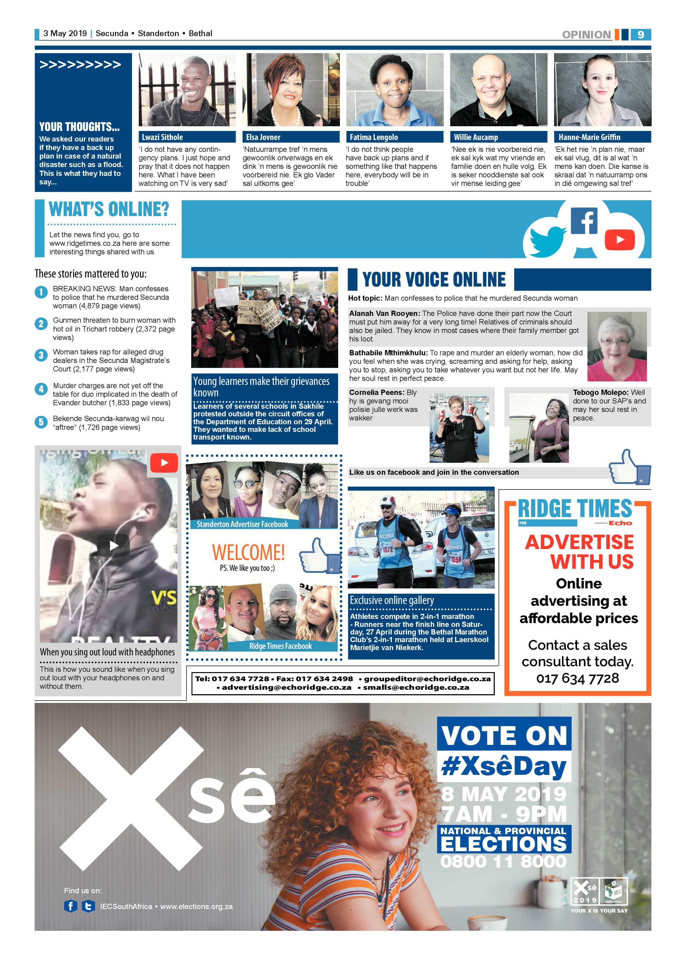 Standerton Advertiser 3 May 2019 page 13