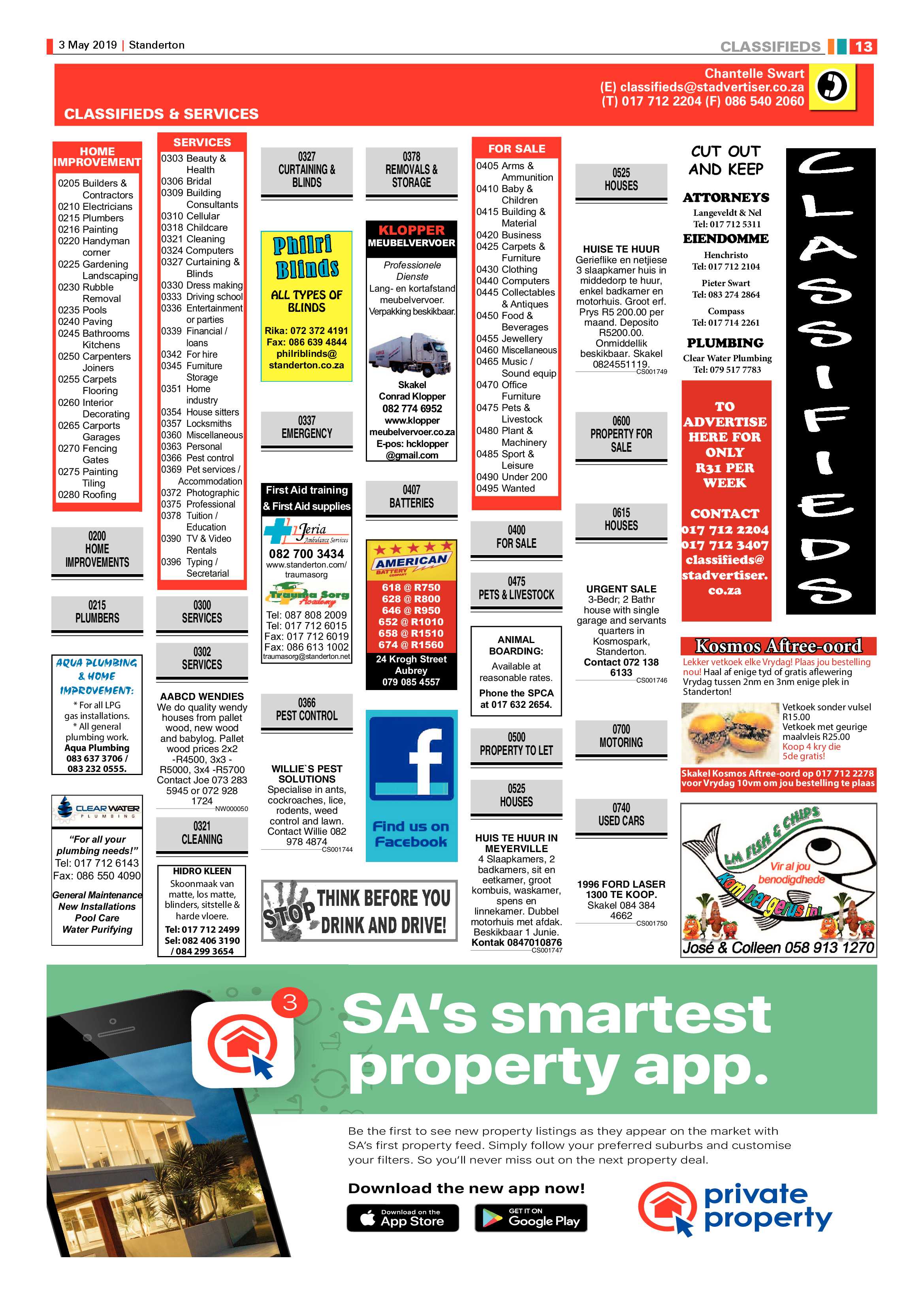Standerton Advertiser 3 May 2019 page 21