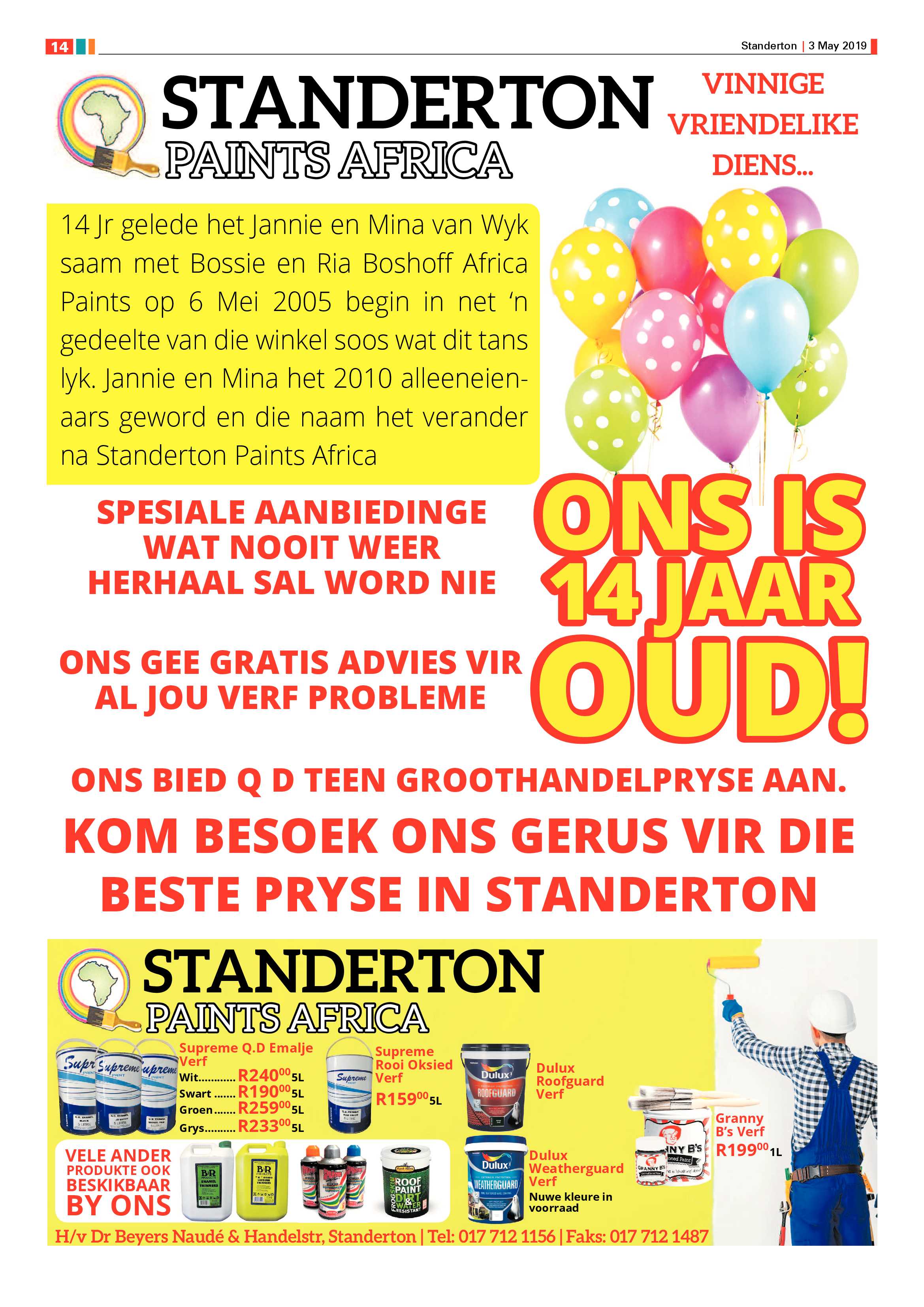 Standerton Advertiser 3 May 2019 page 22