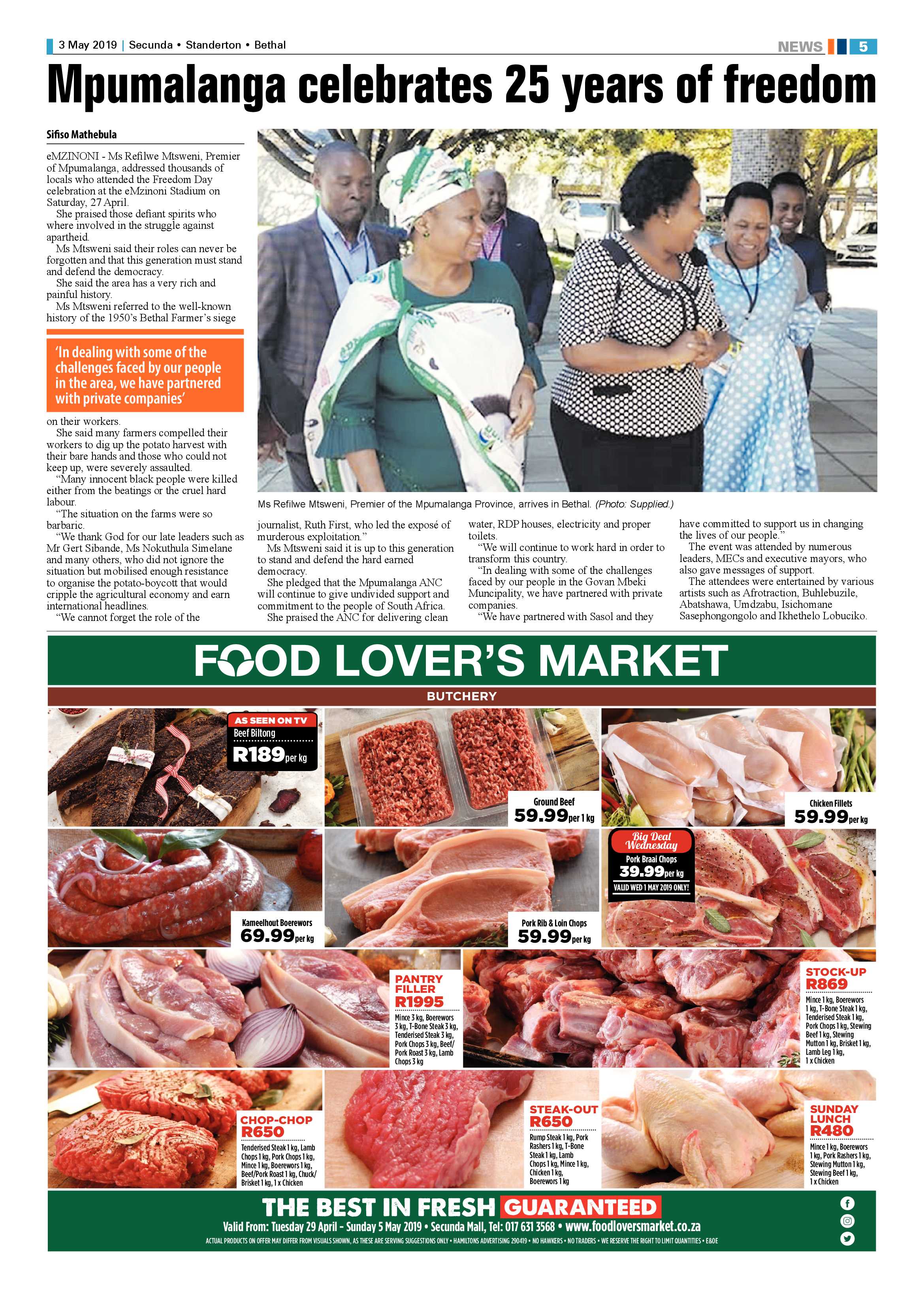 Standerton Advertiser 3 May 2019 page 9