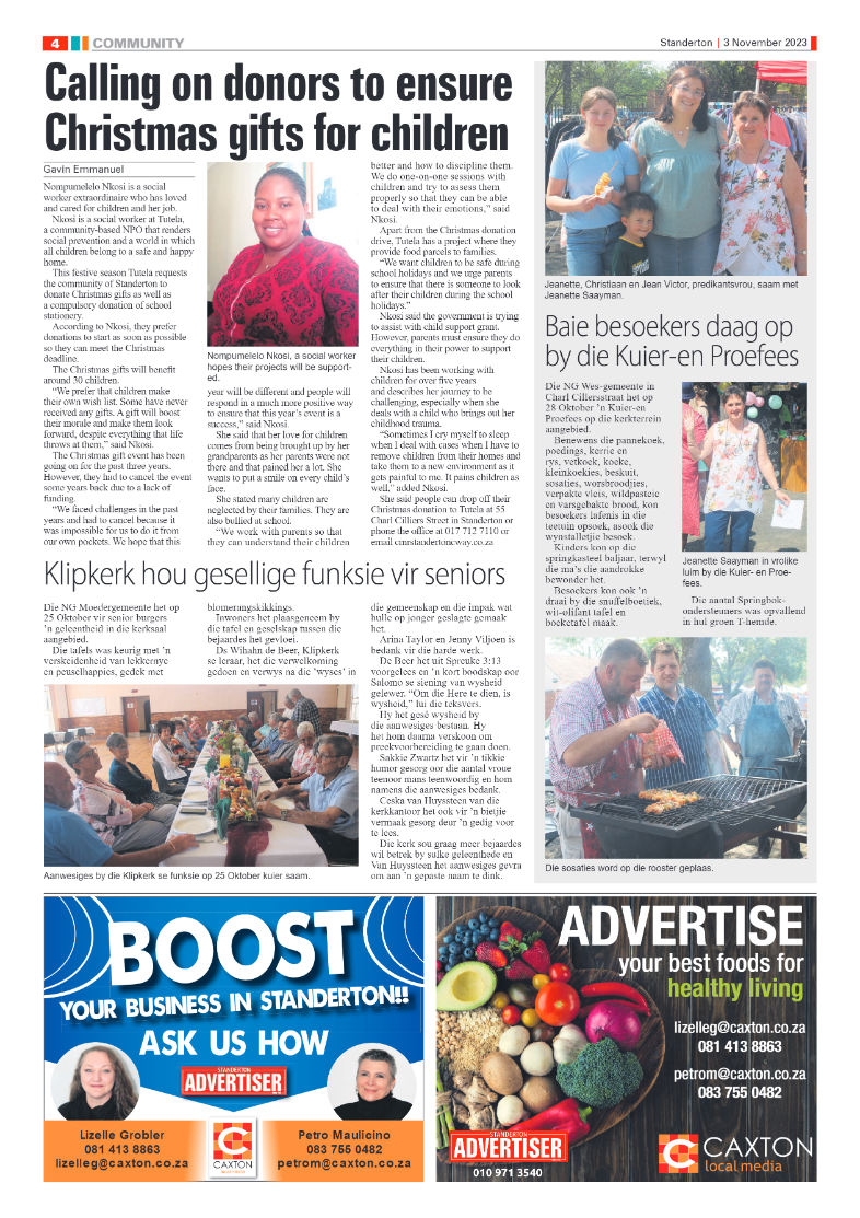 Standerton Advertiser 3 November 2023 page 4