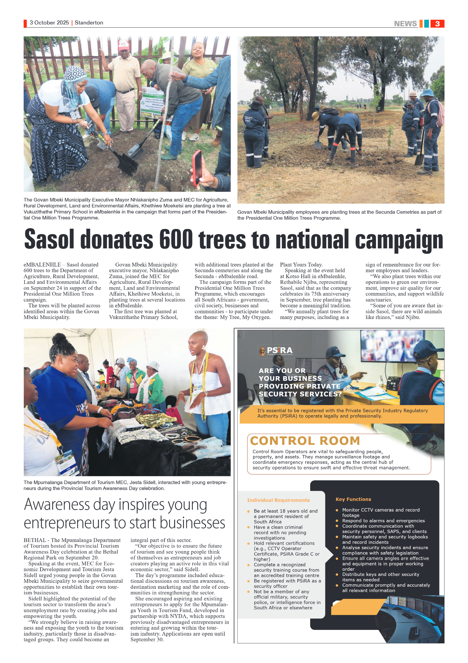 Standerton Advertiser 3 October 2025 page 3