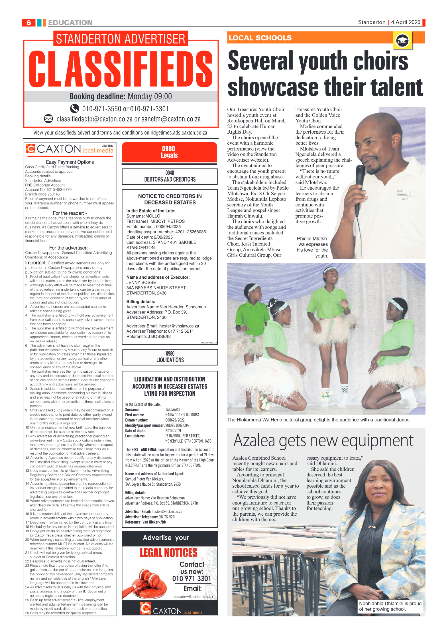 Standerton Advertiser 4 April 2025 page 6