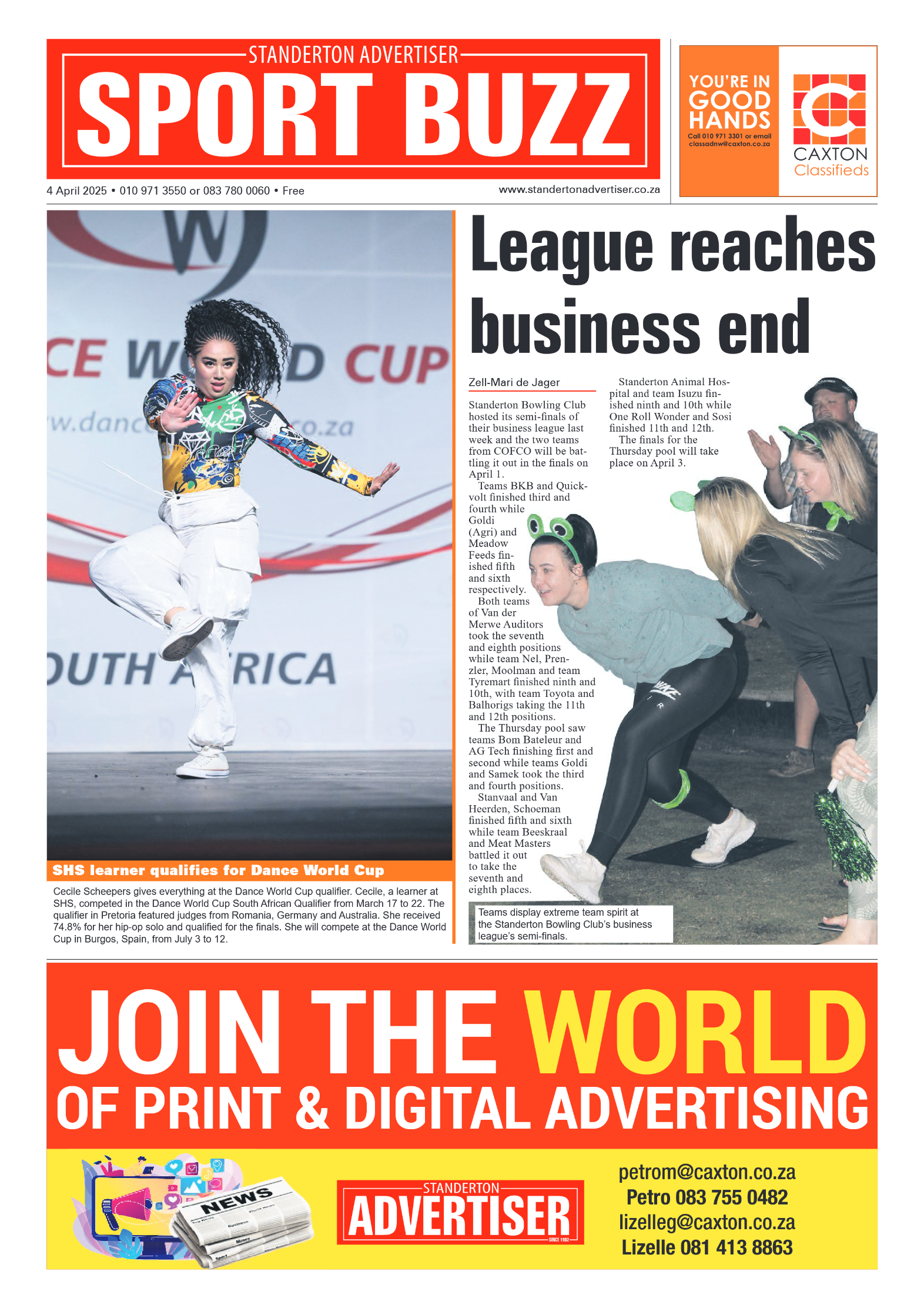 Standerton Advertiser 4 April 2025 page 8