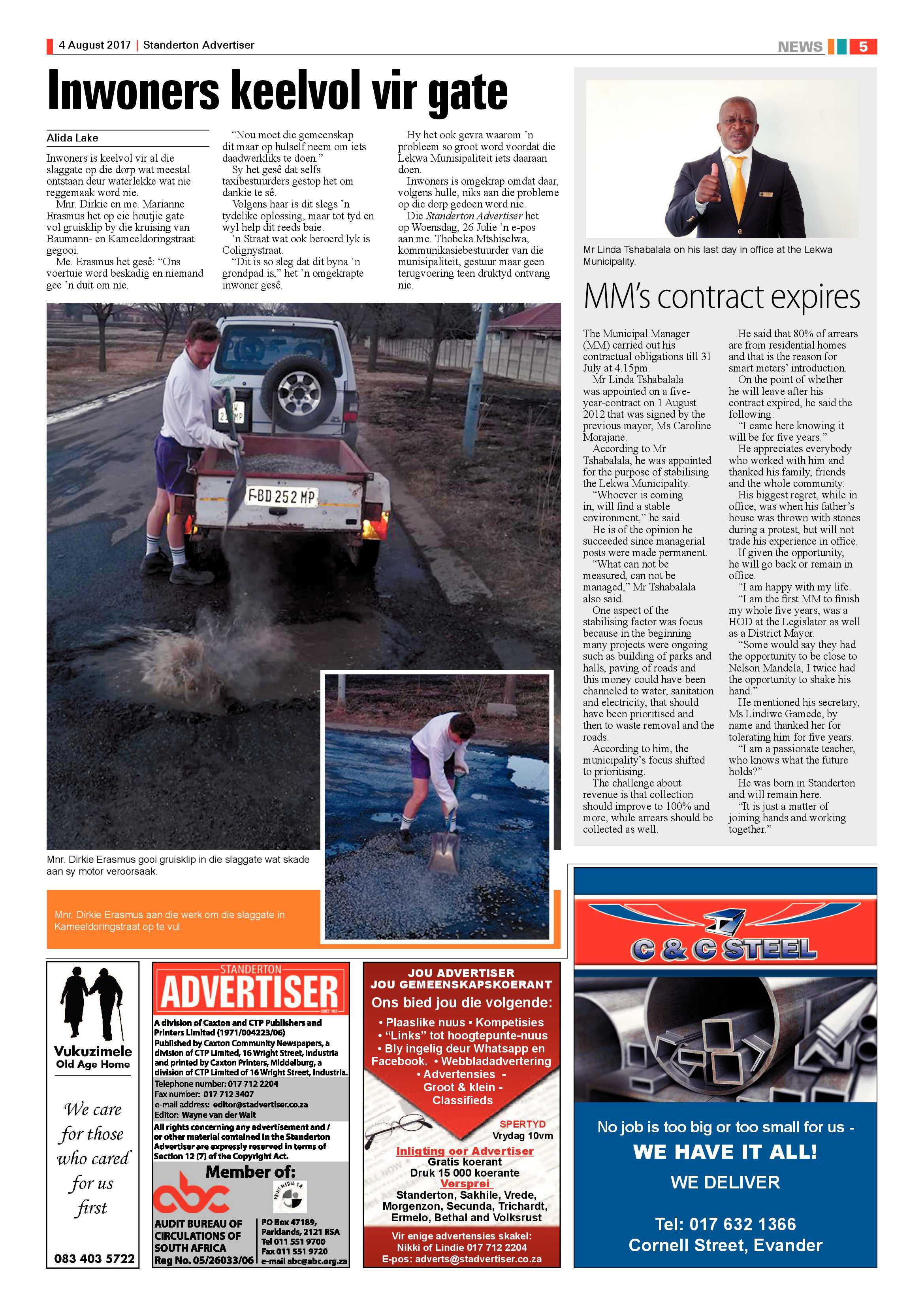 Standerton Advertiser 4 Augustus 2017 page 5