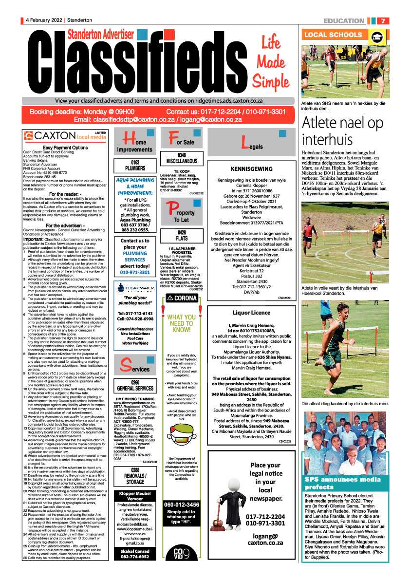 Standerton Advertiser 4 February 2022 page 7