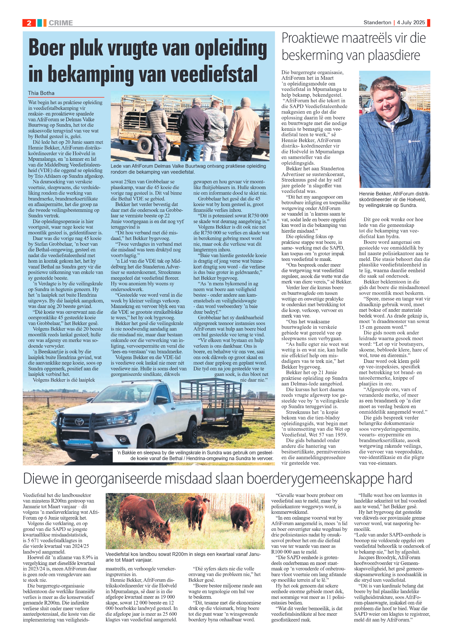 Standerton Advertiser 4 July 2025 page 2