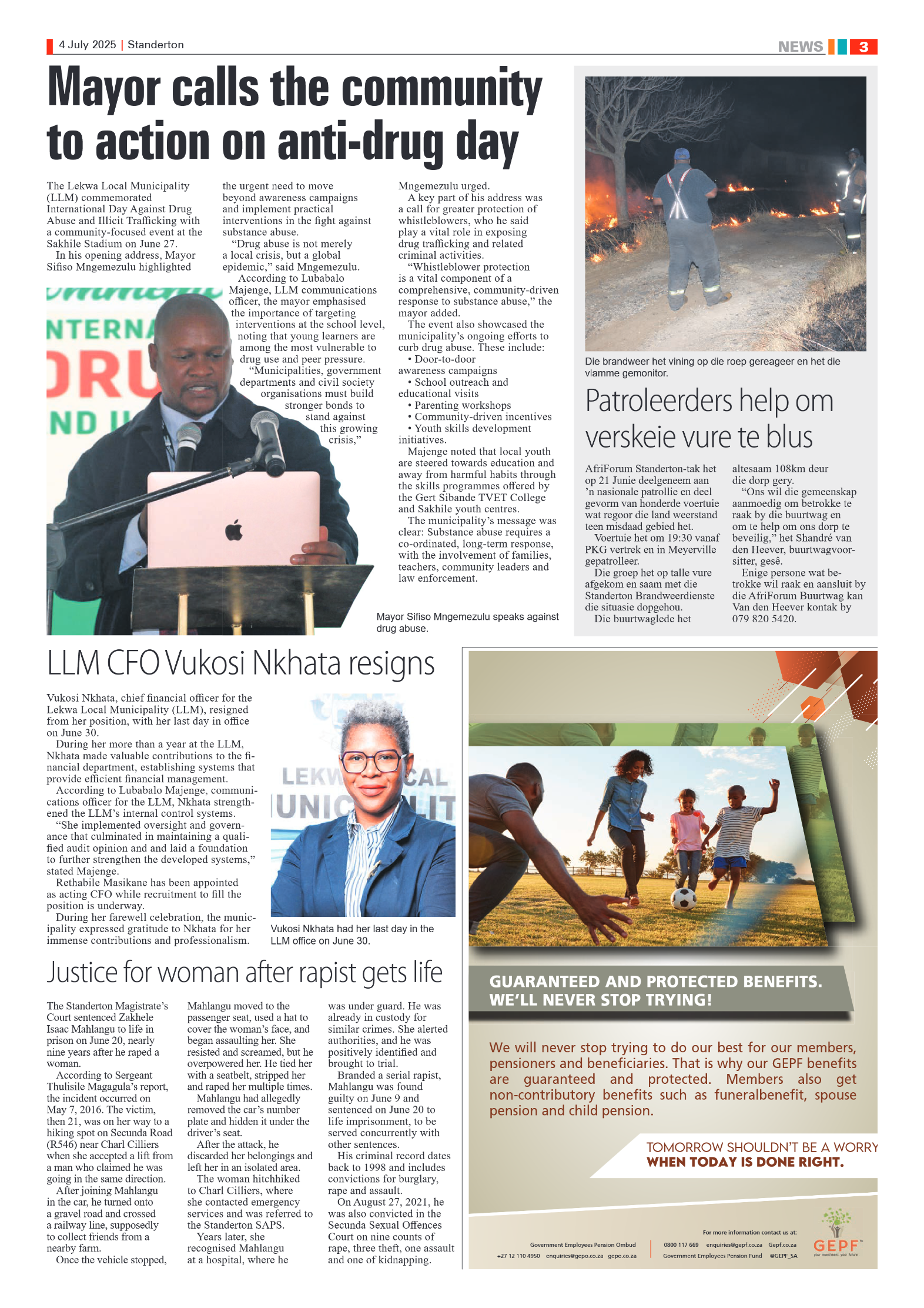 Standerton Advertiser 4 July 2025 page 3