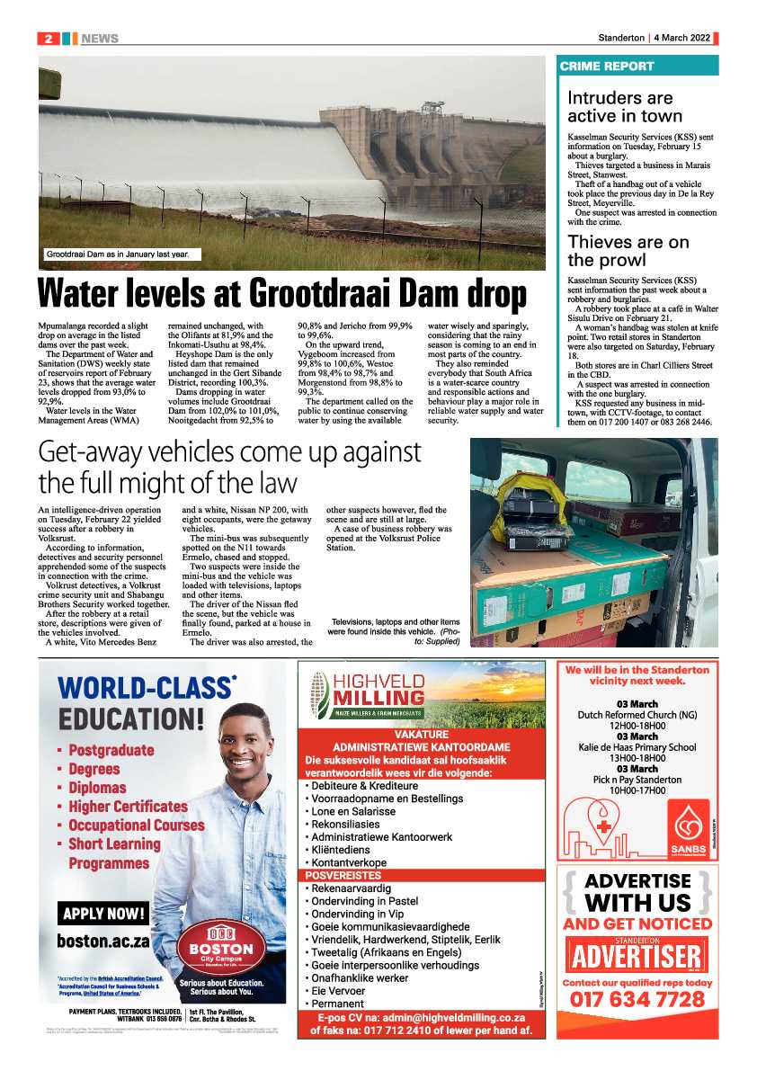 Standerton Advertiser 4 March 2022 page 2