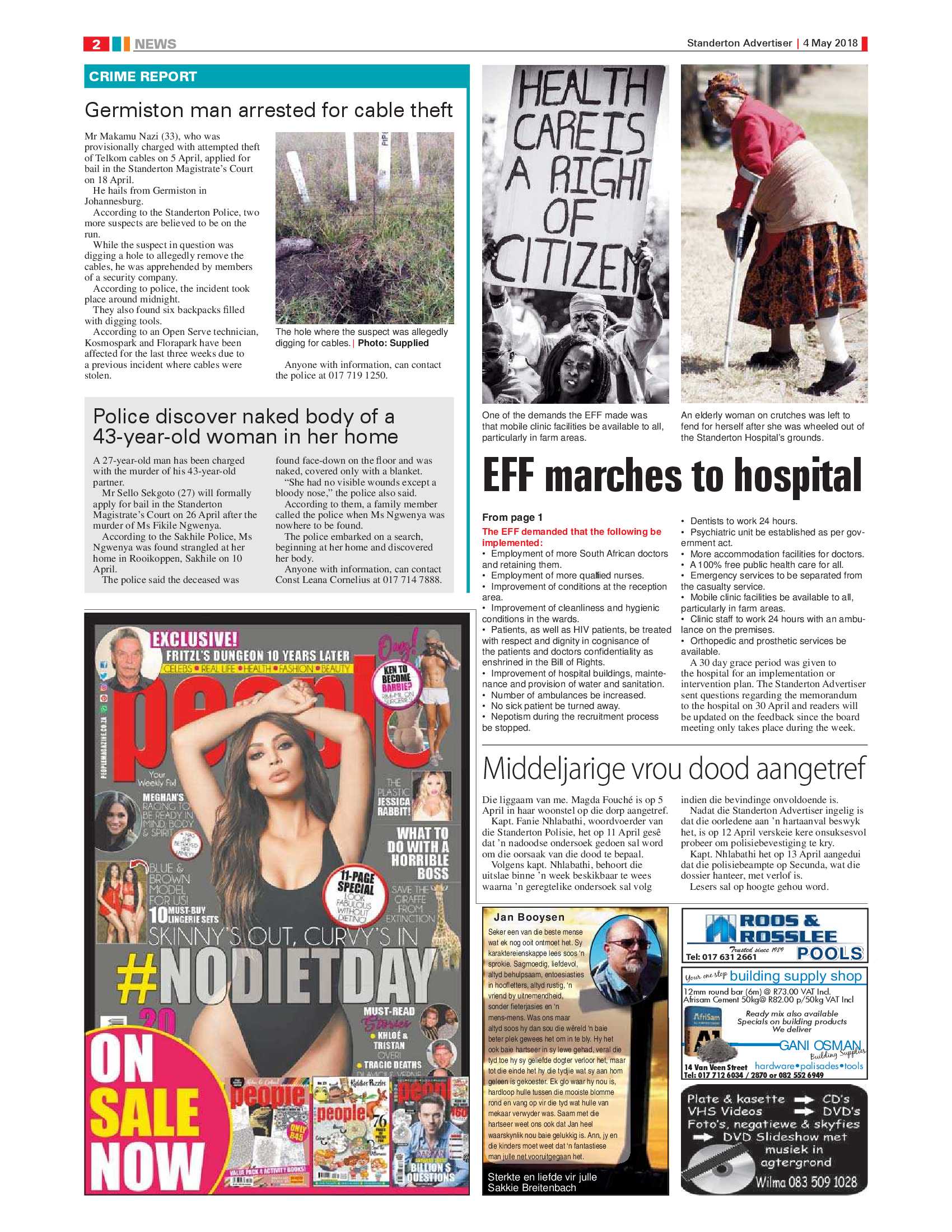 Standerton Advertiser 4 May 2018 page 2