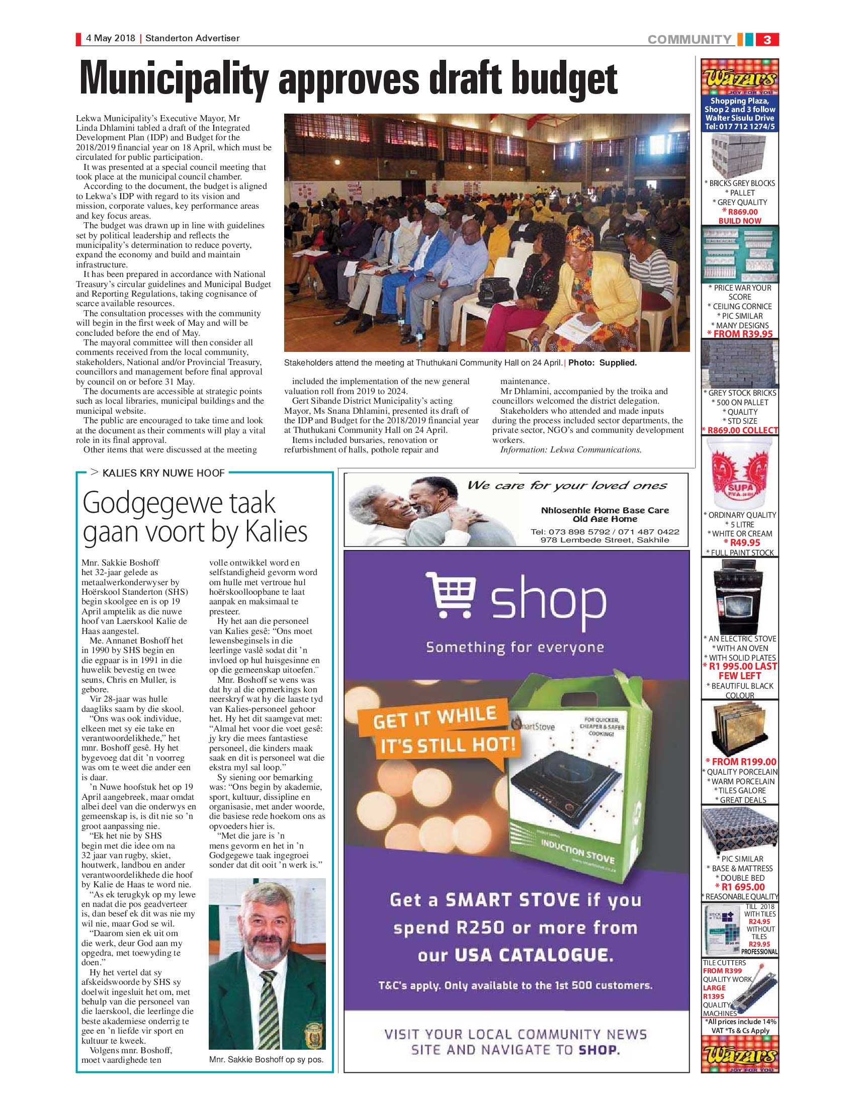 Standerton Advertiser 4 May 2018 page 3
