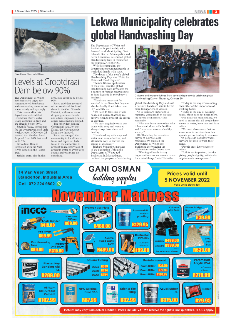 Standerton Advertiser 4 Nov 2022 page 3