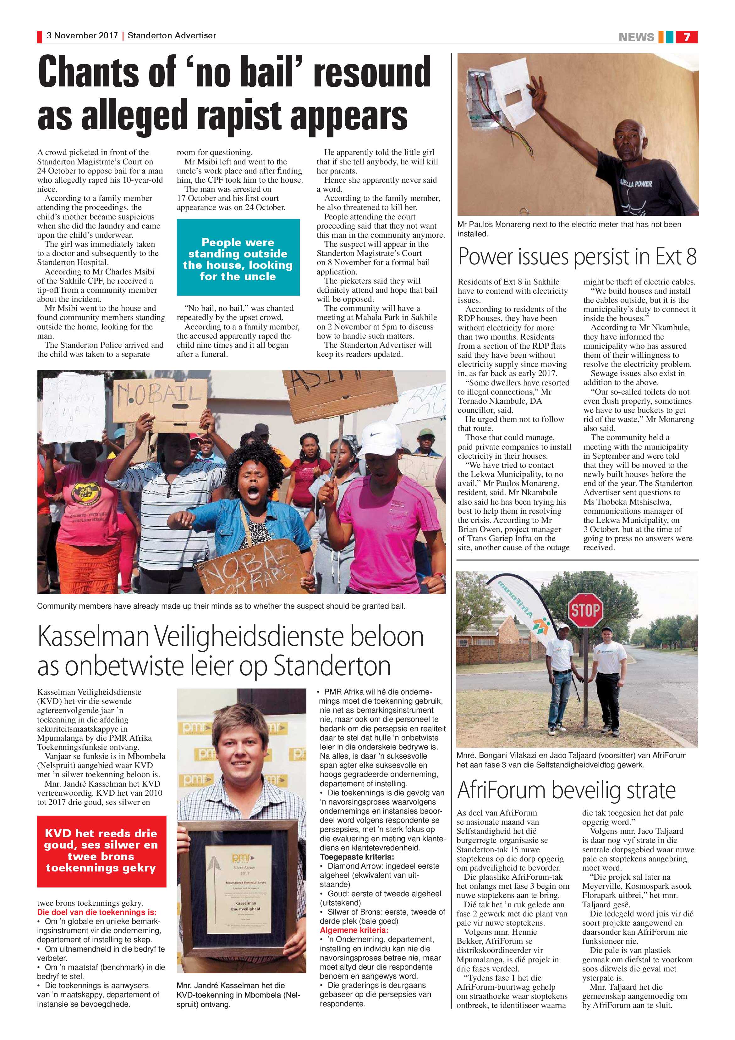 Standerton Advertiser 3 November 2017 page 7