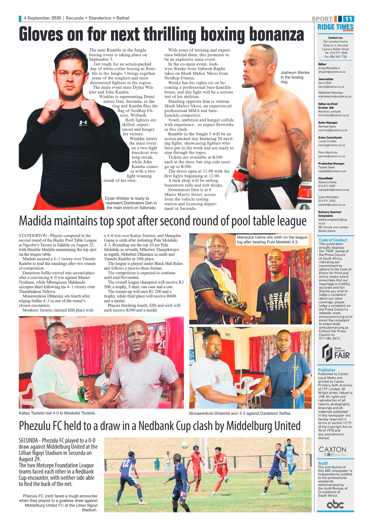 Standerton Advertiser 4 September 2026 page 11