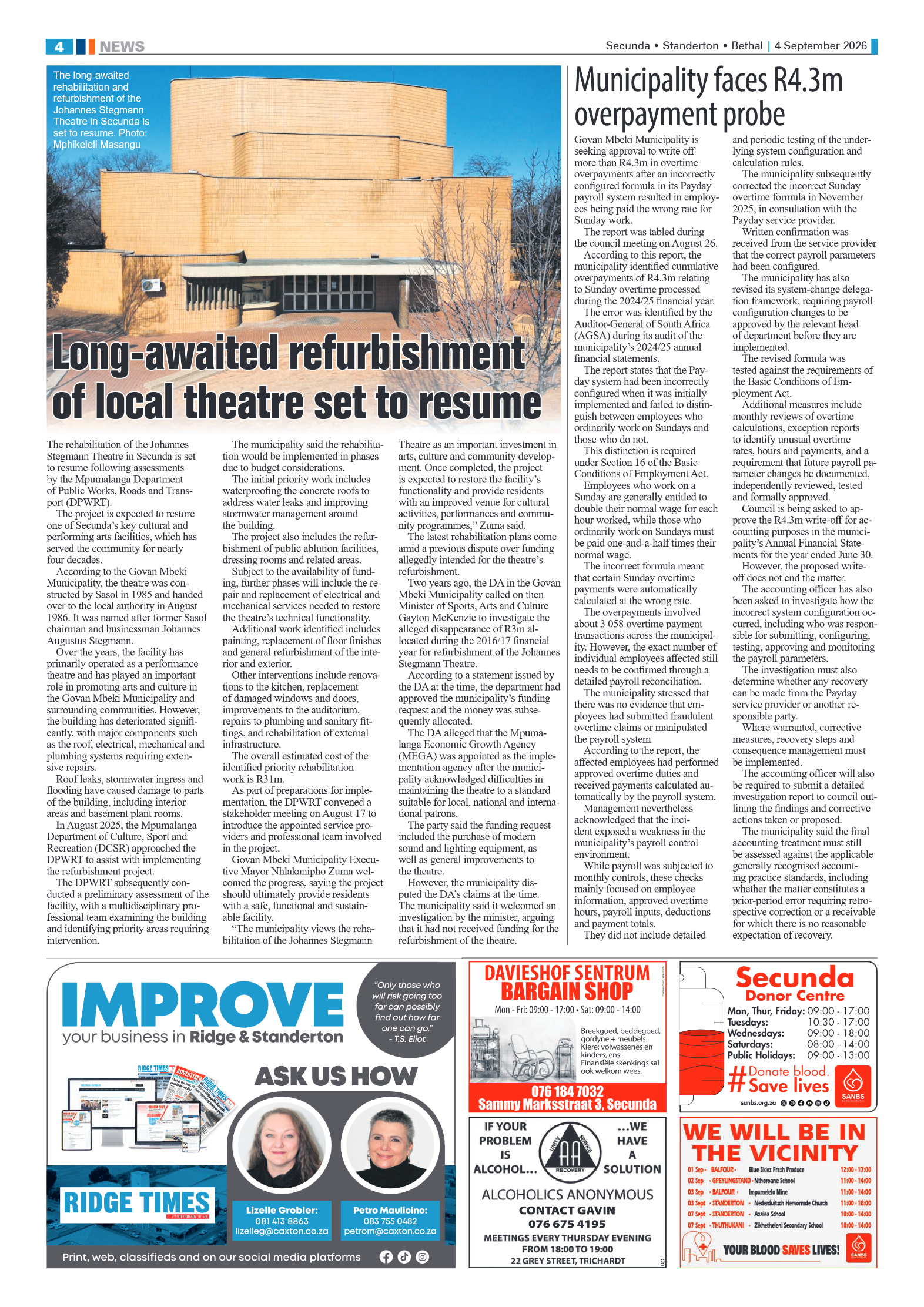 Standerton Advertiser 4 September 2026 page 4