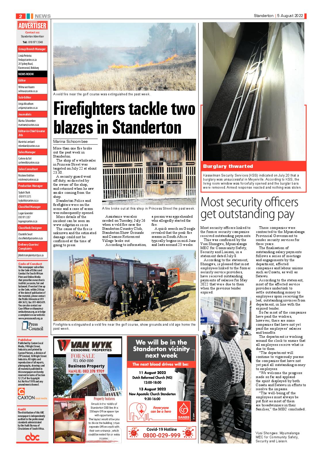 Standerton Advertiser 5 August 2022 page 2