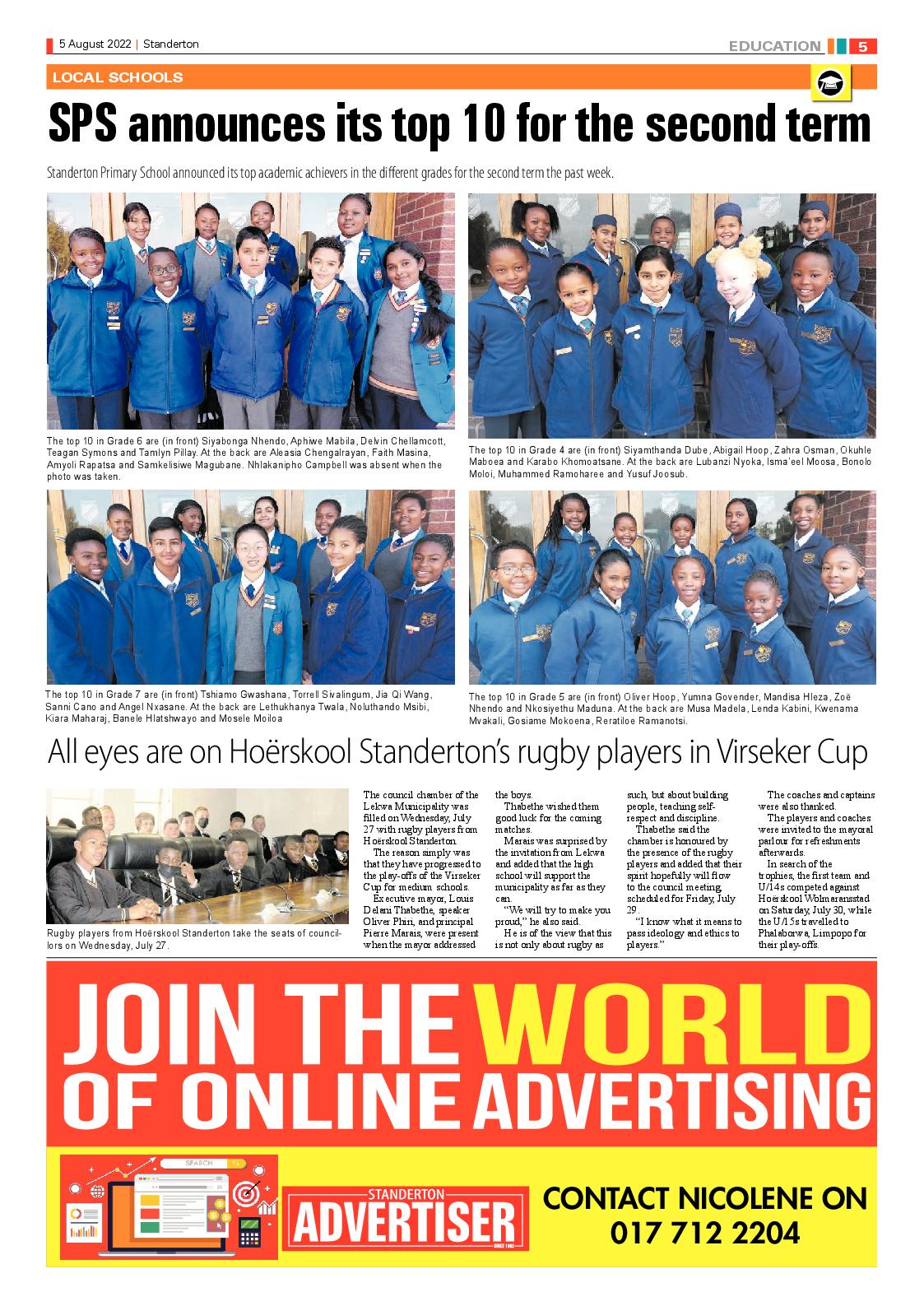 Standerton Advertiser 5 August 2022 page 5