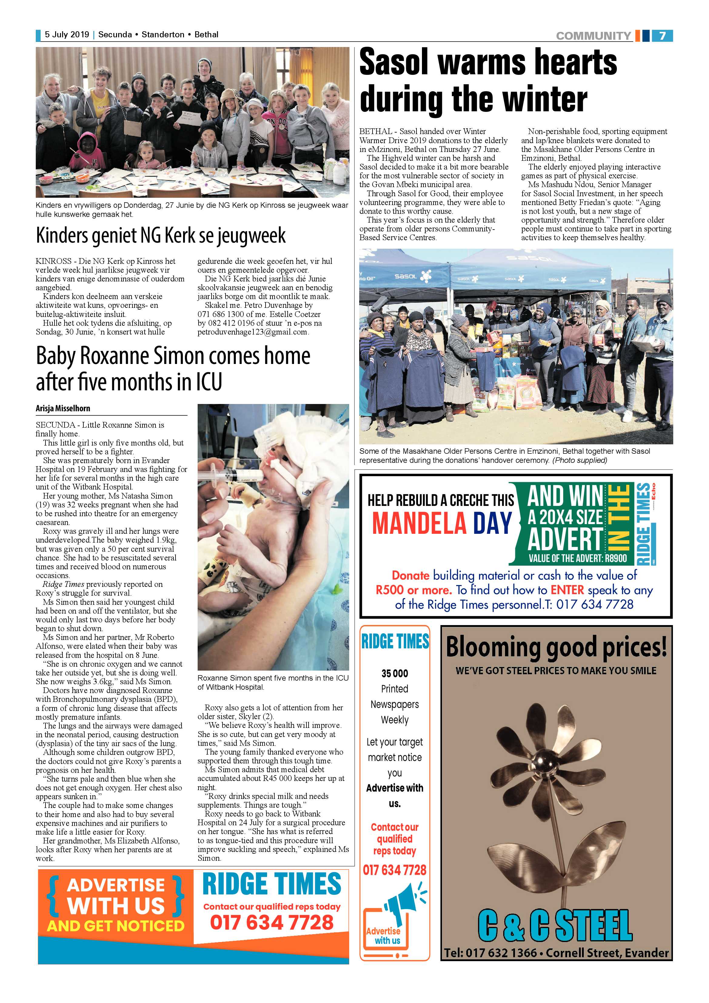 Standerton Advertiser 5 July 2019 page 11