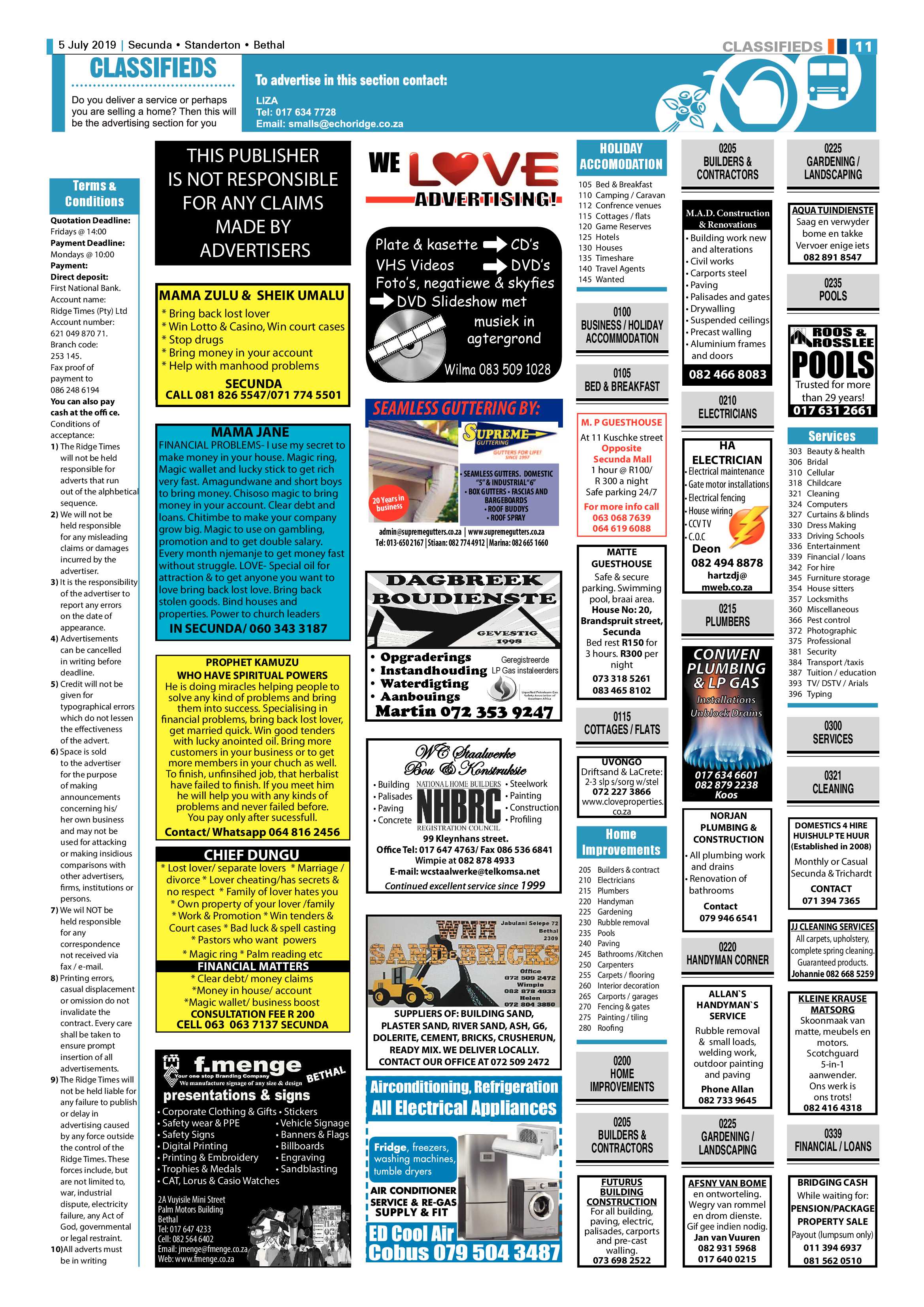Standerton Advertiser 5 July 2019 page 15