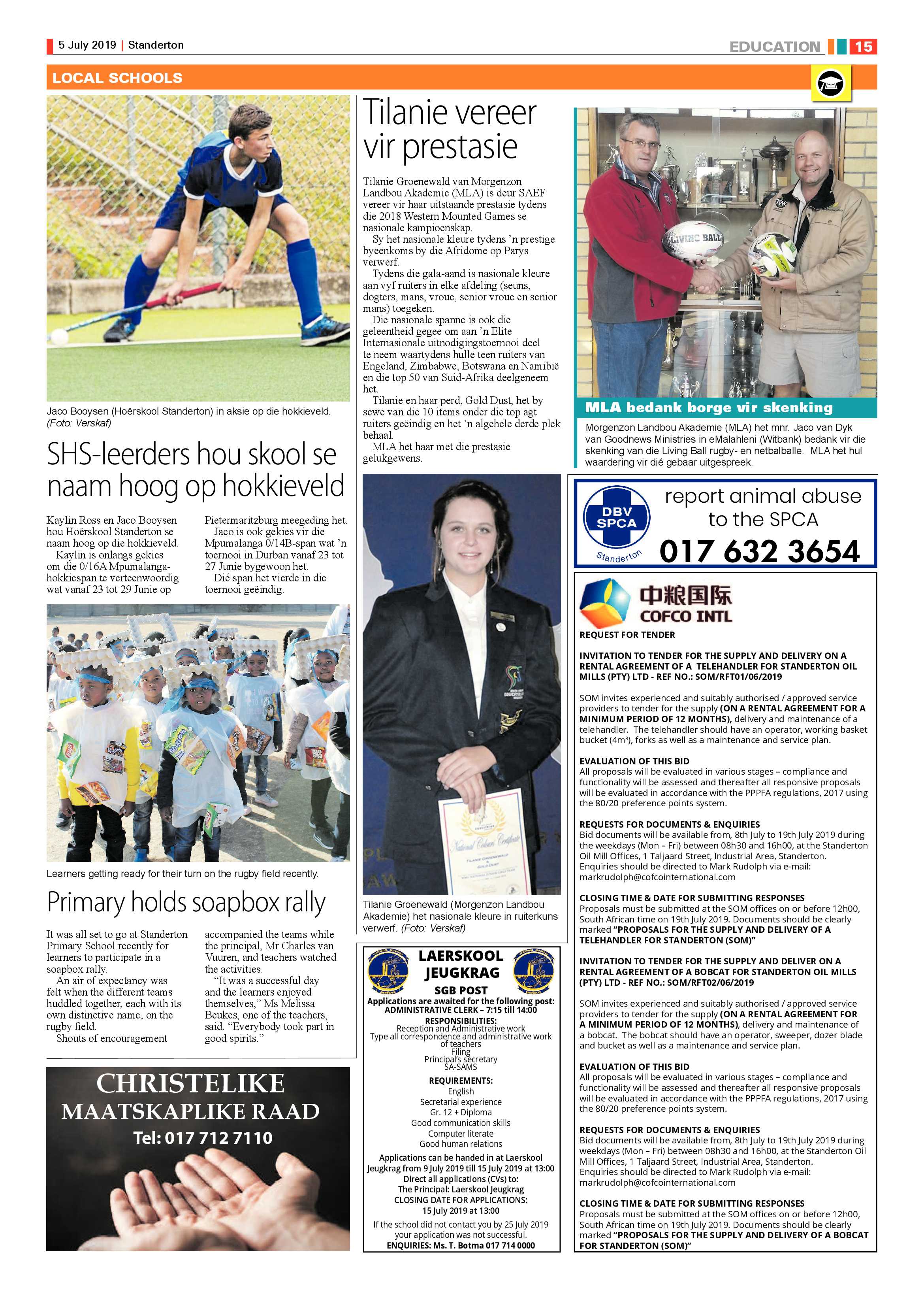 Standerton Advertiser 5 July 2019 page 23