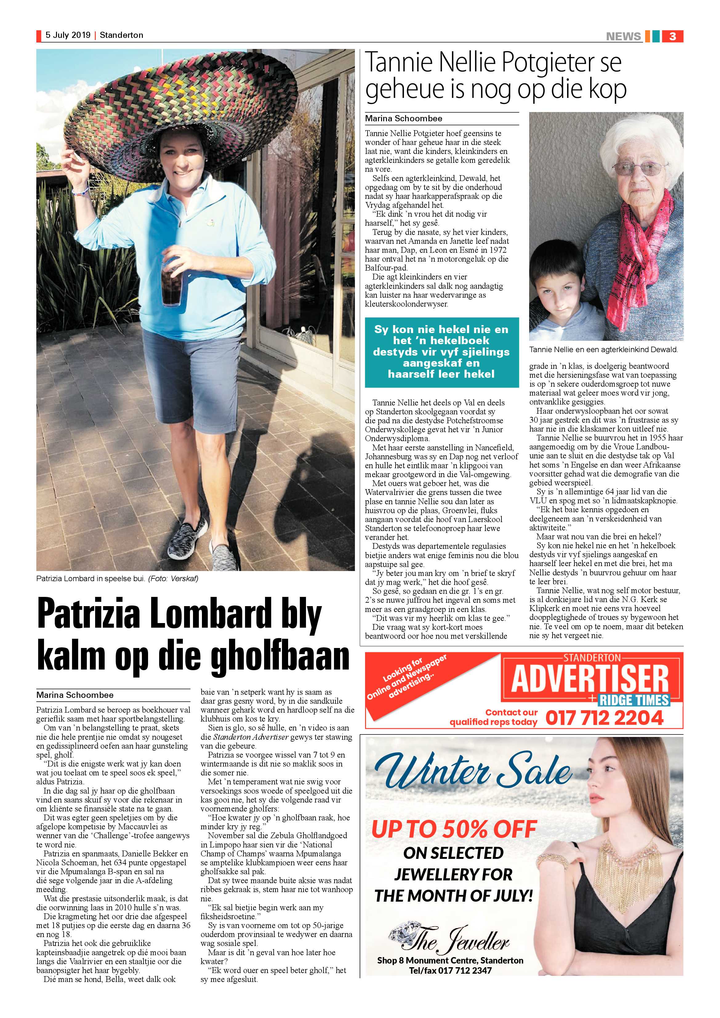 Standerton Advertiser 5 July 2019 page 3